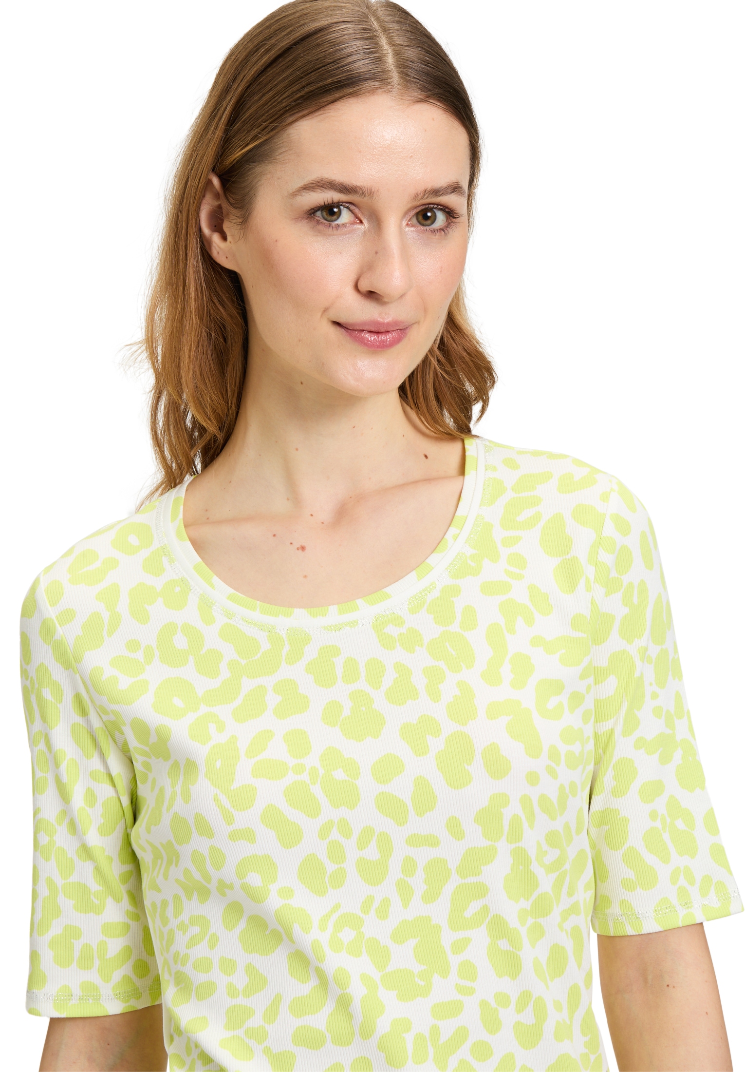 Betty Barclay Kurzarmshirt »Betty Barclay Damen Basic Shirt mit Rippenstruktur«, (1 tlg.), Flatlock