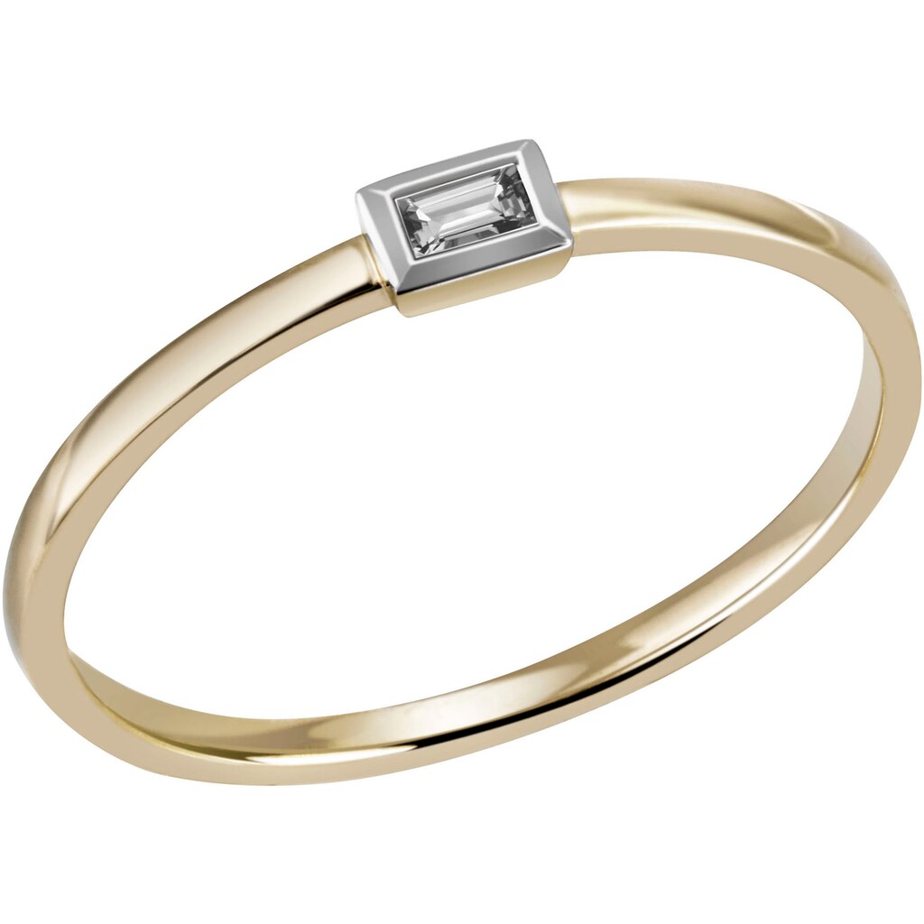 Firetti Fingerring »Schmuck Geschenk Gold 585 Goldring Vorsteckring«, mit Diamant