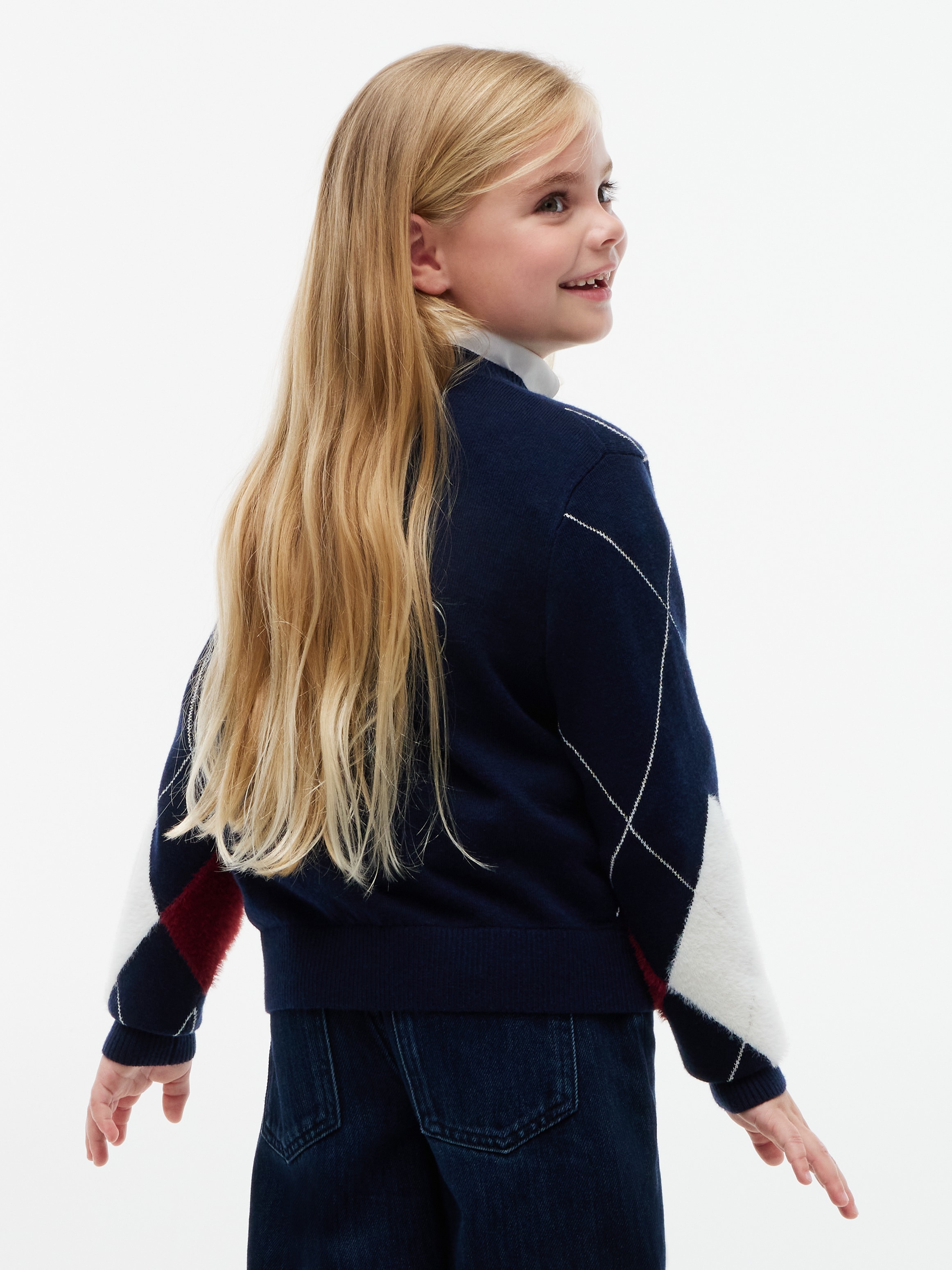 Tommy Hilfiger Strickjacke mit Wolle, Regular Fit, Kinder bis 16 Jahre