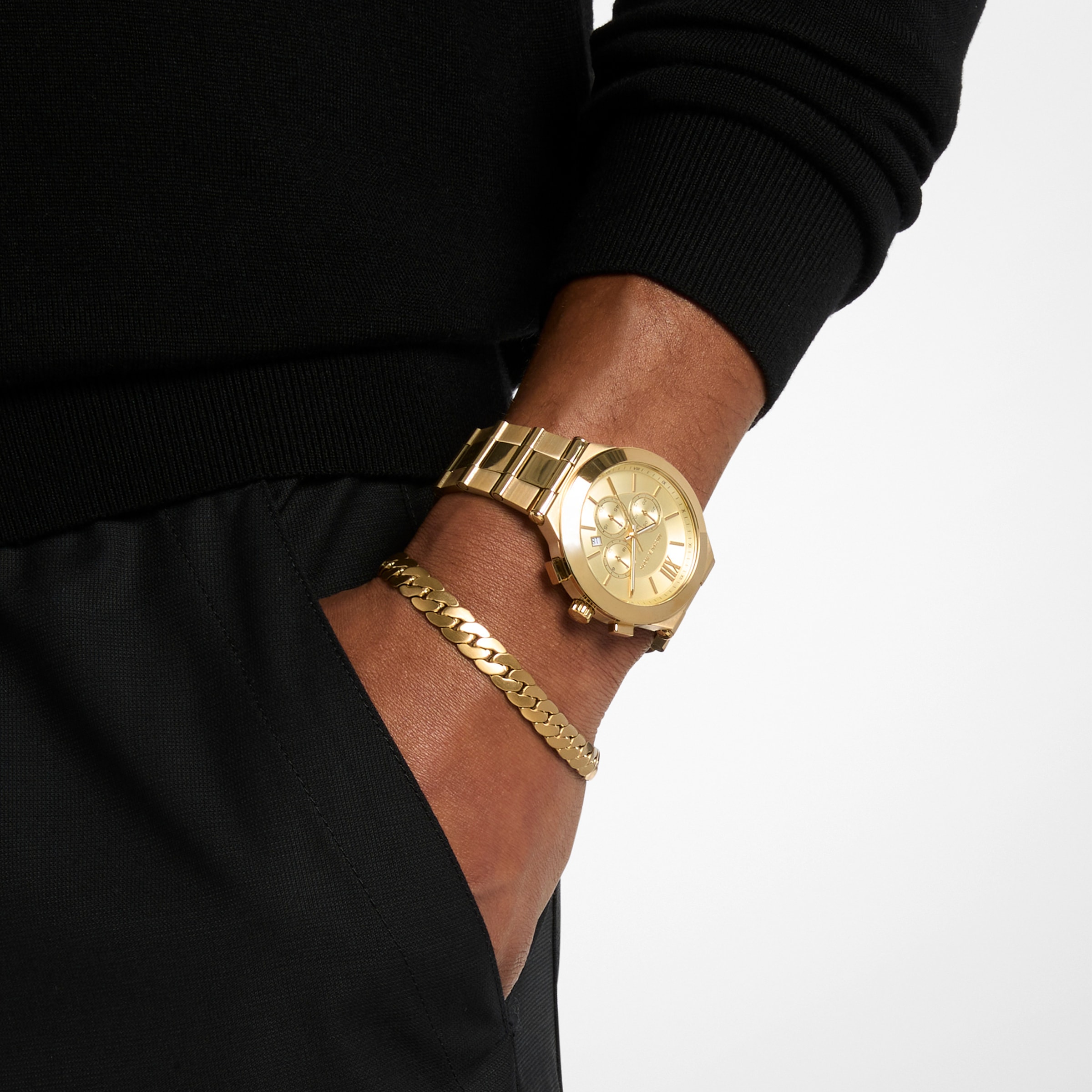 MICHAEL KORS Chronograph »Billie« Quarzuhr, Armbanduhr, Herrenuhr, Edelstahlarmband