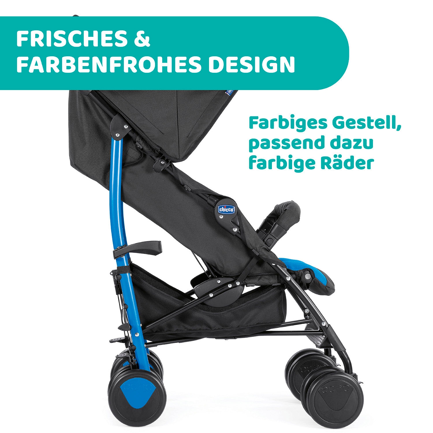 Chicco Kinder-Buggy »Echo, Mr Blue«, mit Frontbügel;