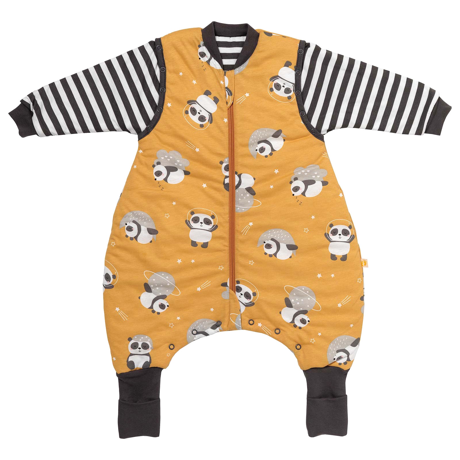 SCHLUMMERSACK Babyschlafsack "Schlafsack mit Füßen 3.5 Tog", L: 60cm, gelb, Schlafsäcke
