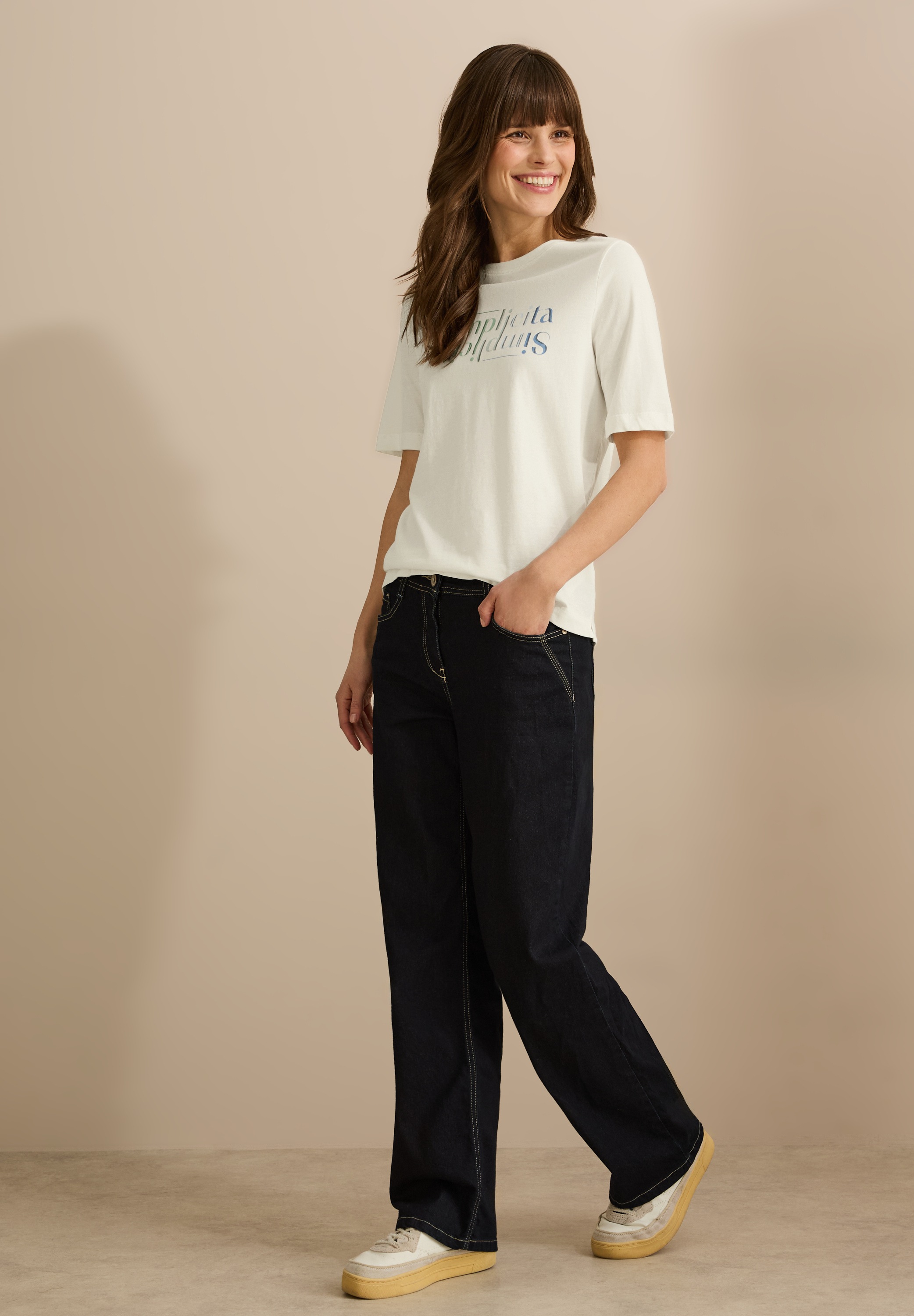 Cecil Print-Shirt, aus reiner Baumwolle
