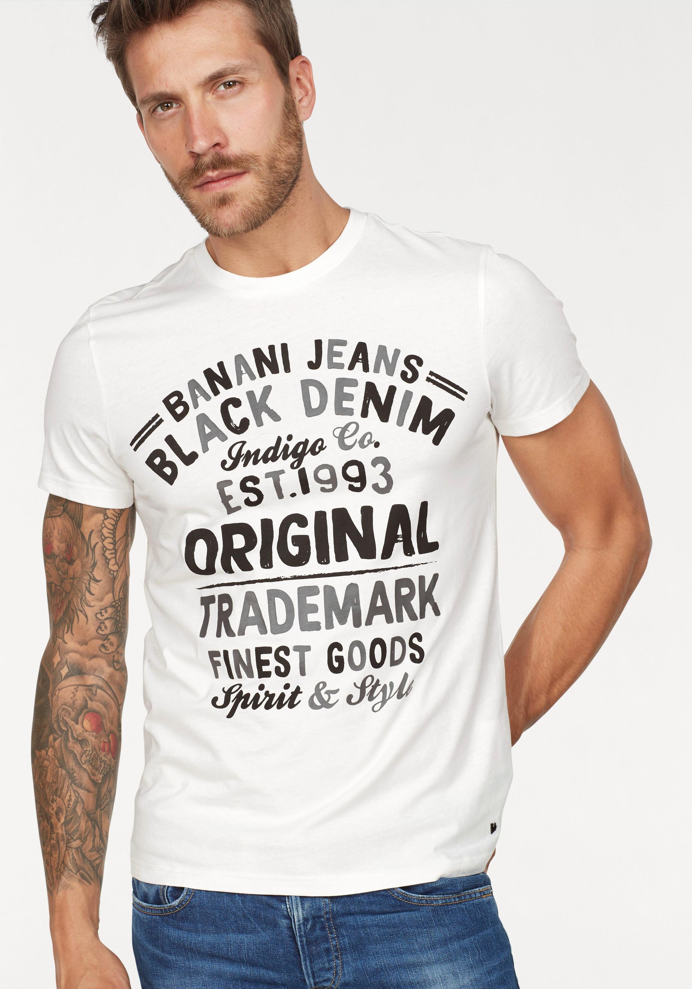 Bruno Banani T-Shirt, Mit Markenprint