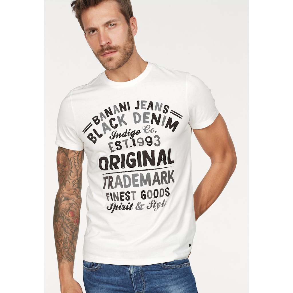 Bruno Banani T-Shirt, Mit Markenprint