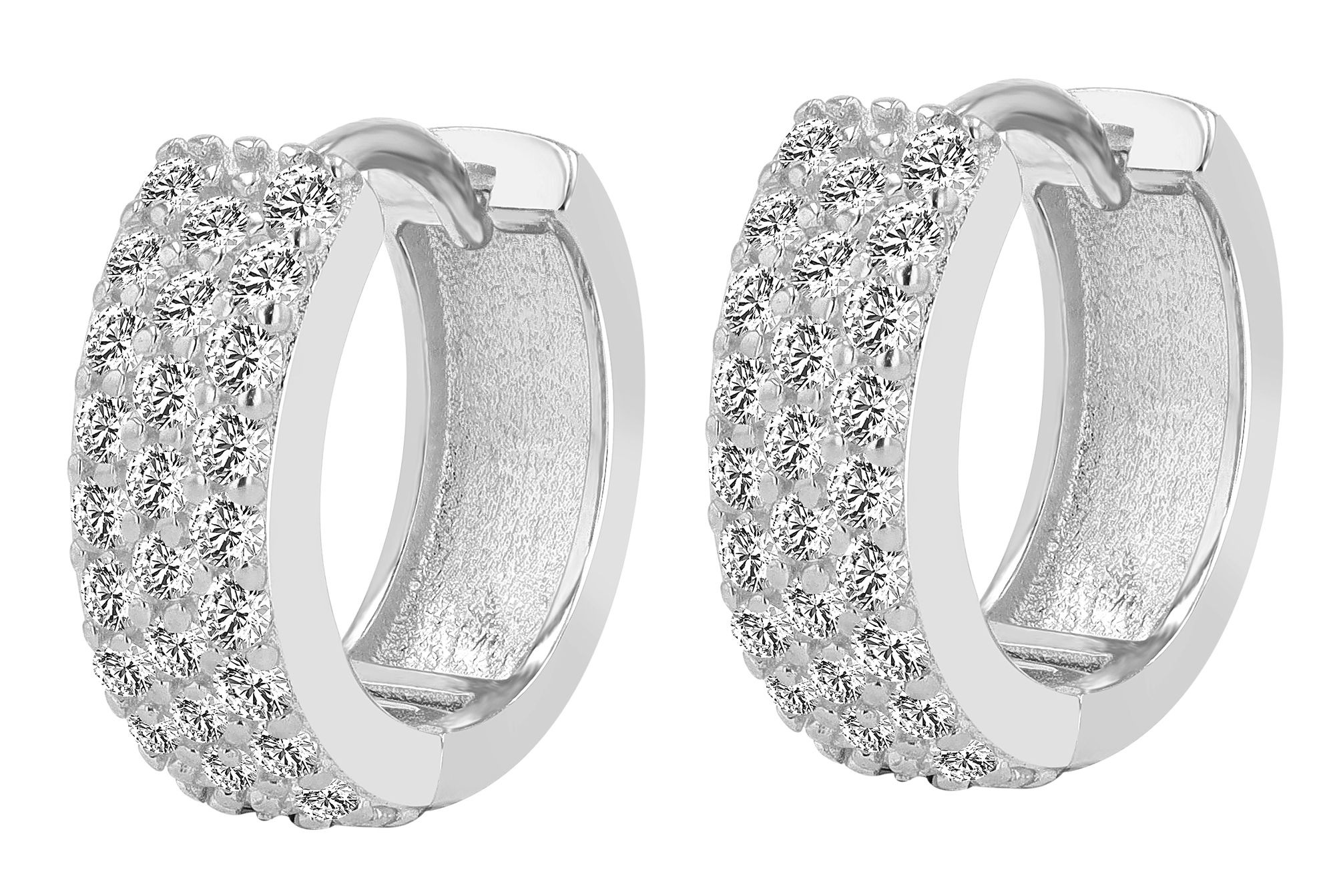 Adelia´s Klappcreolen "Damen Ohrringe – Klappcreole aus 925 Silber mit Zirk günstig online kaufen