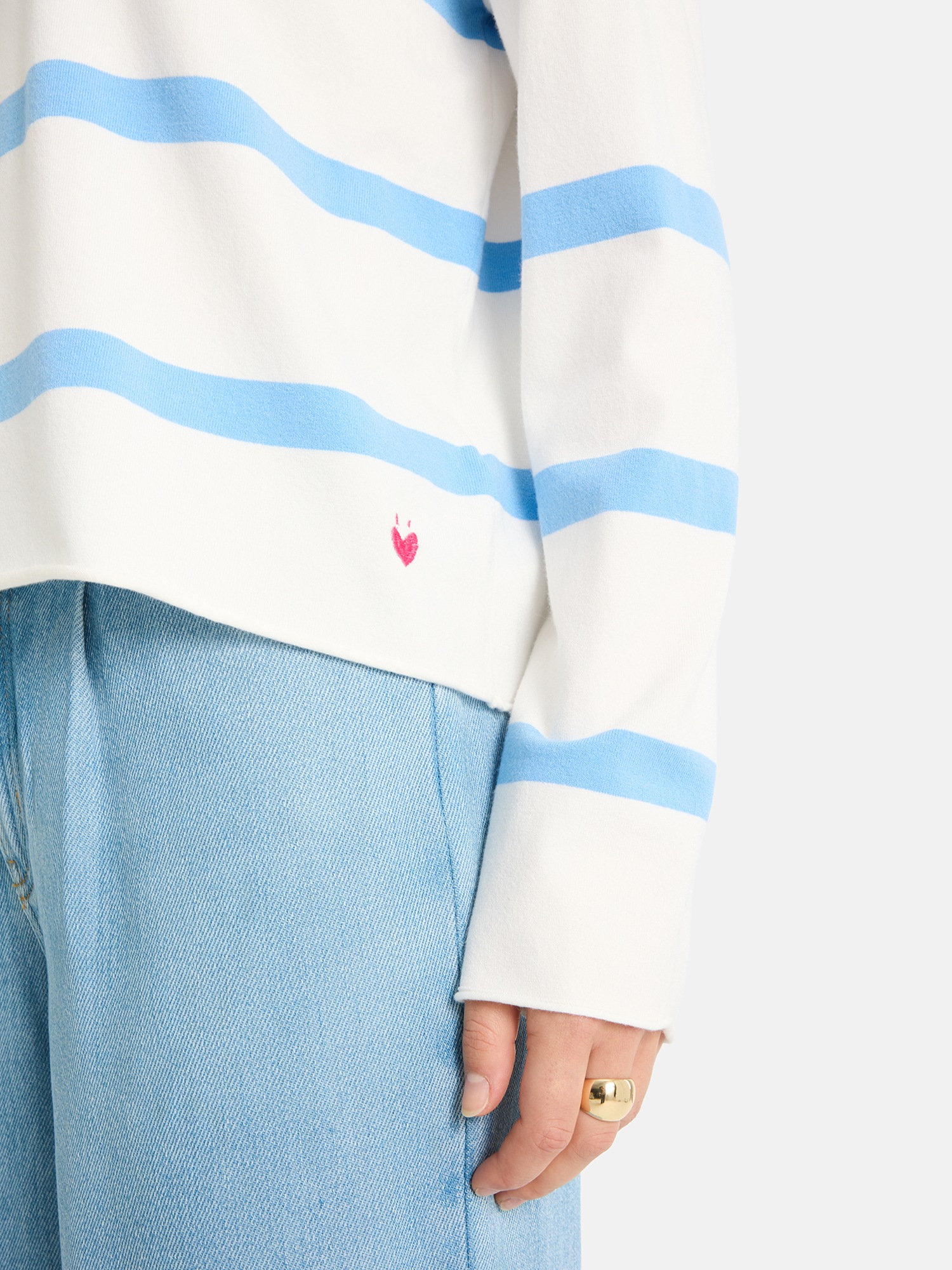 Thumbnail - Lieblingsstück Rundhalspullover "MarciEP" mit überschnittenen Schultern