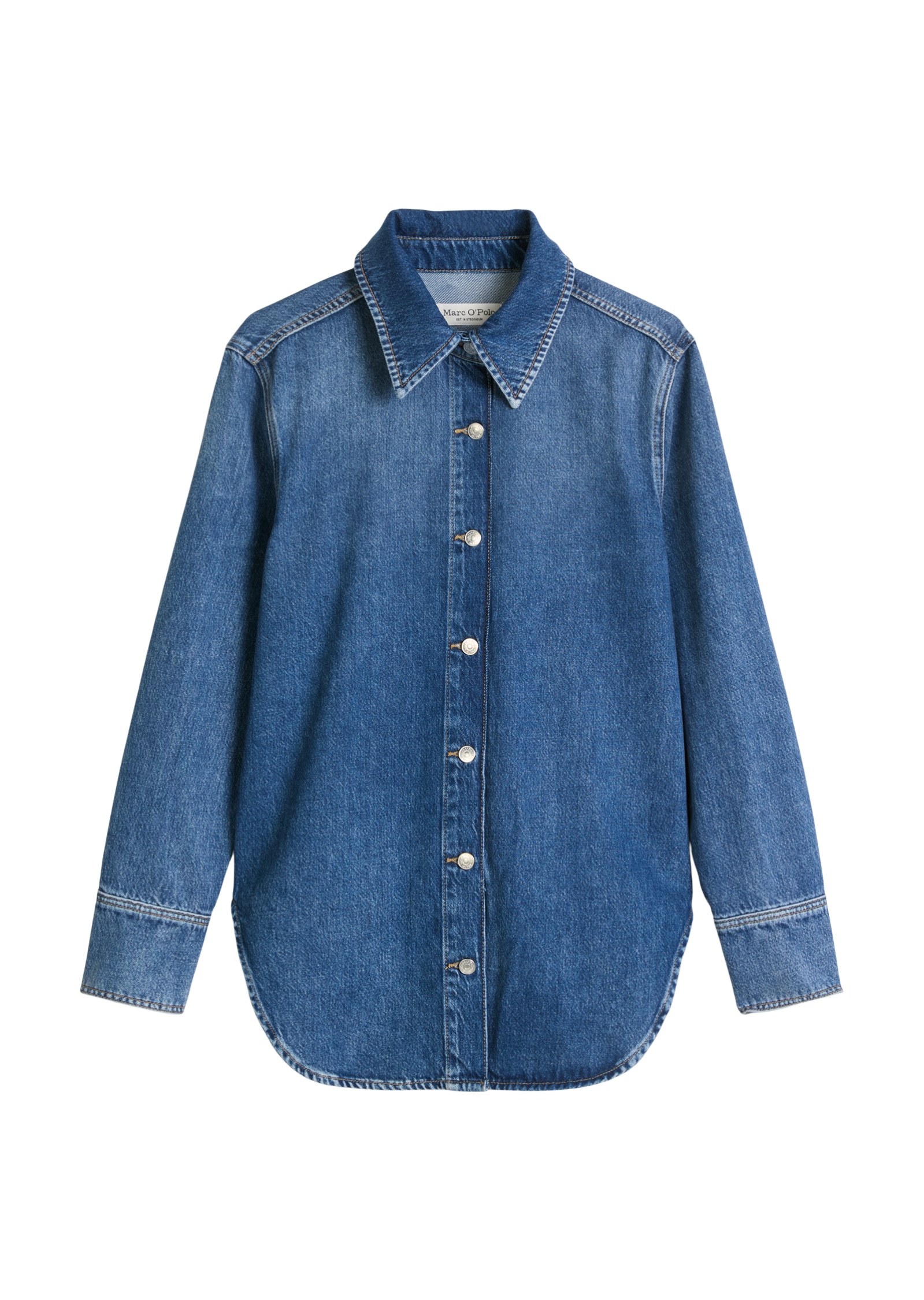 Marc O'Polo Langarmbluse »aus Rigid Denim«