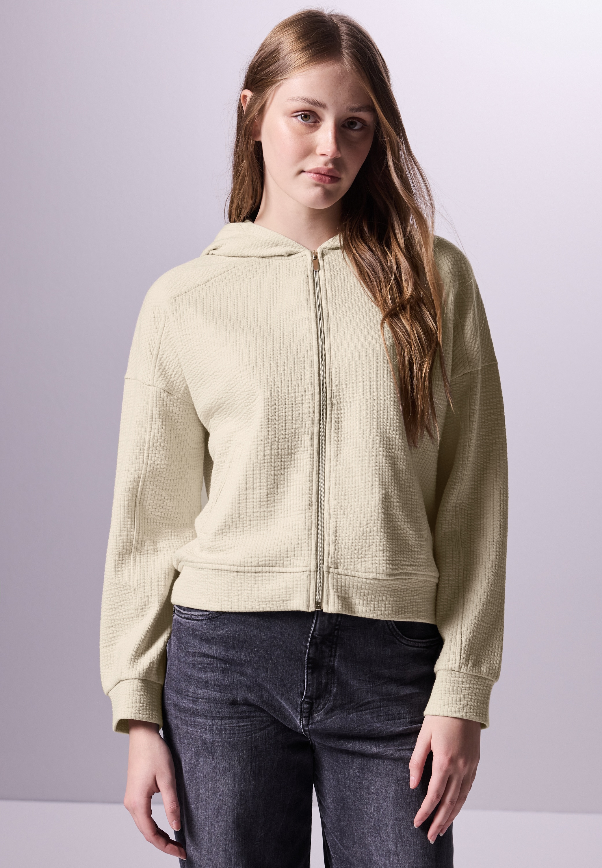 STREET ONE STUDIO Cardigan, aus Baumwolle mit Stretchanteil günstig online kaufen