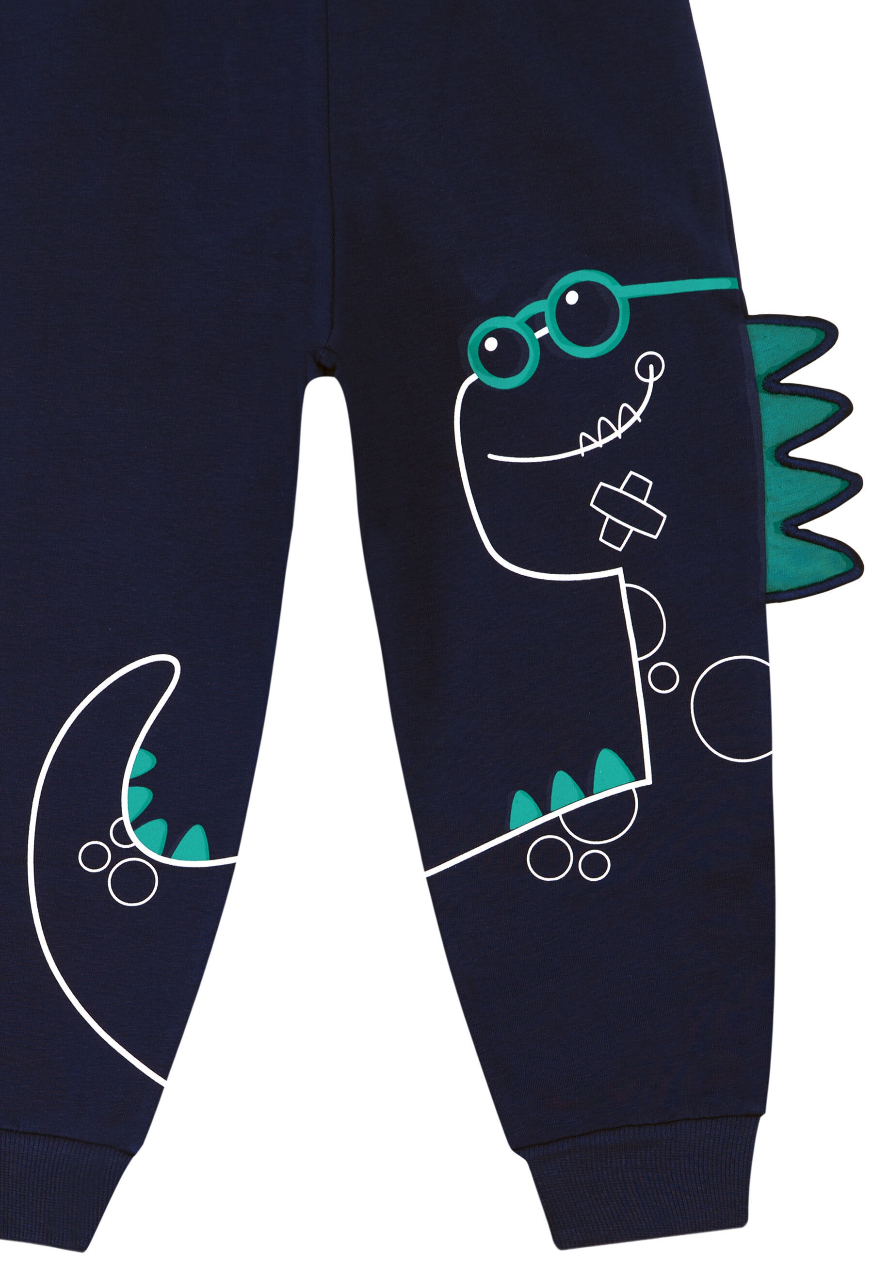 Denokids Hausanzug »Dino Spikes«, (2 tlg.), mit süßem Dinosaurier-Print