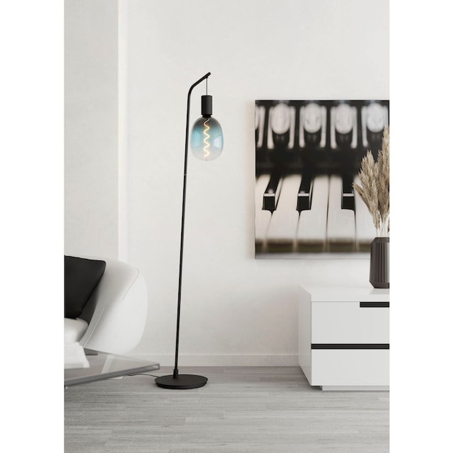 EGLO Stehlampe »CRANLEY«, Stehleuchte in schwarz aus Stahl - exkl. E27 -  1X40W | BAUR