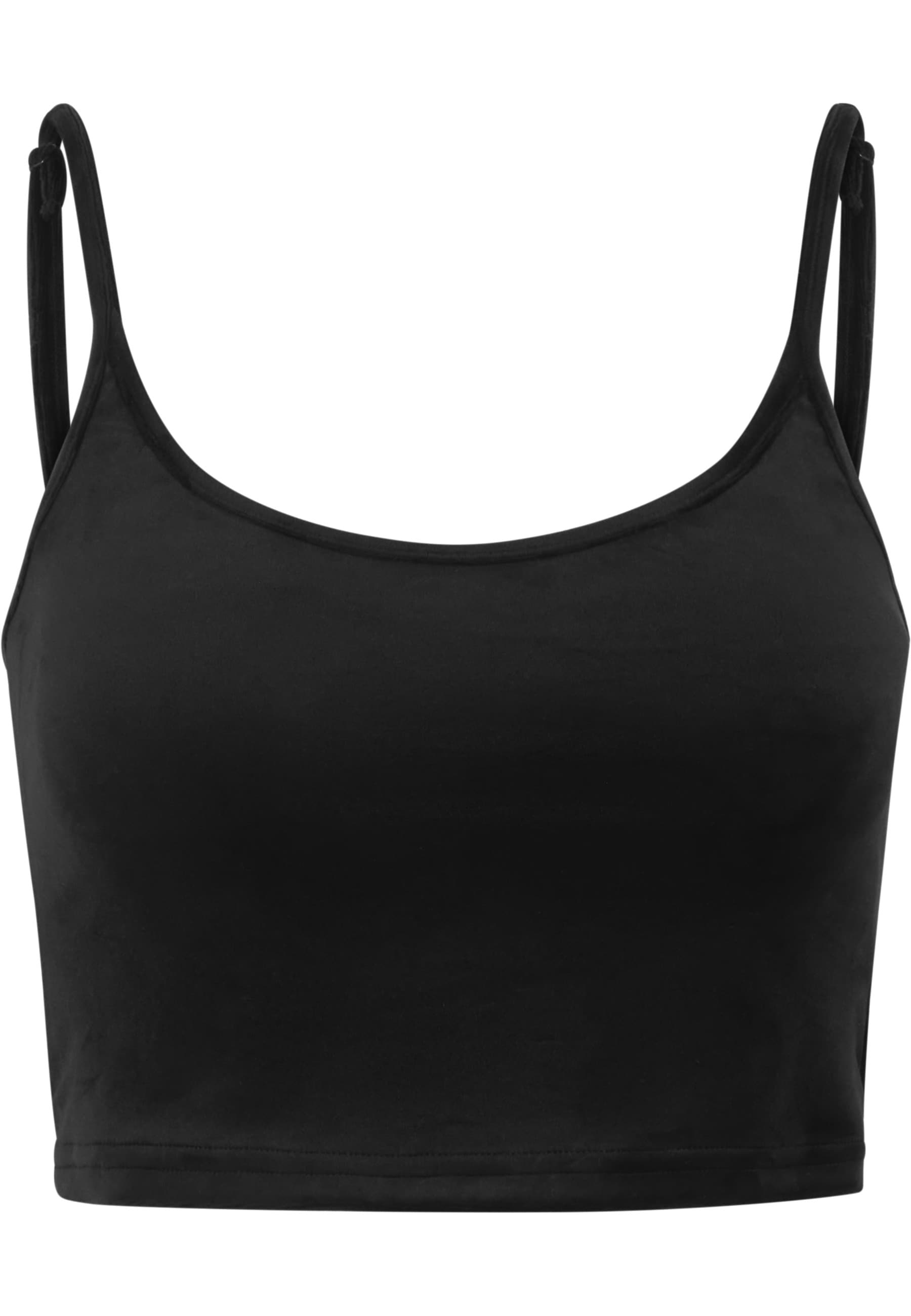 URBAN CLASSICS Muskelshirt "Urban Classics Ladies Short Velvet Top" 1