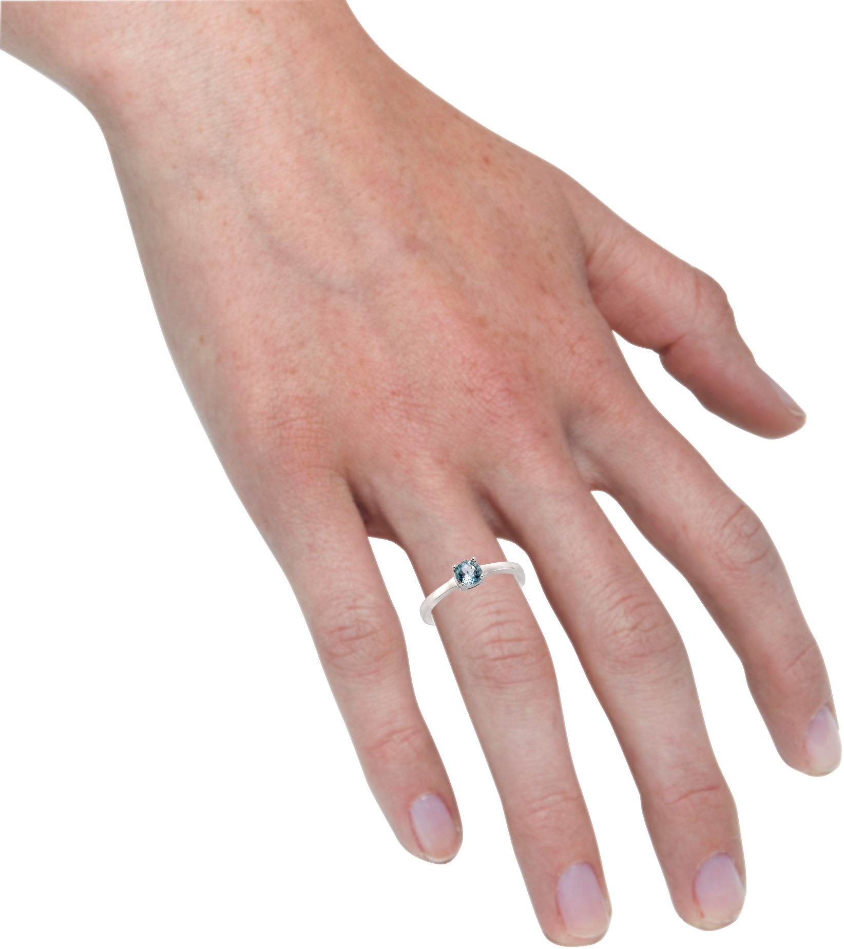 Firetti Silberring »Schmuck Geschenk Silber 925 Fingerring Damenring Solitär«, mit Blautopas (behandelt)
