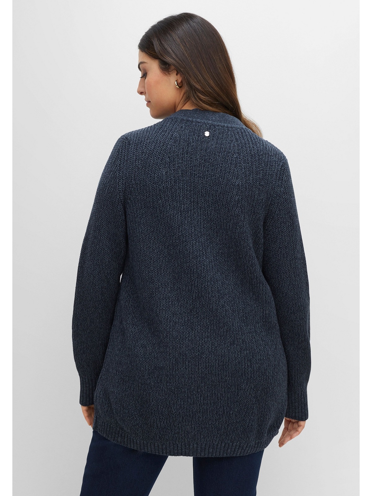 Sheego Cardigan »Große Größen«, in Perlfangstruktur, aus Baumwolle für  bestellen | BAUR