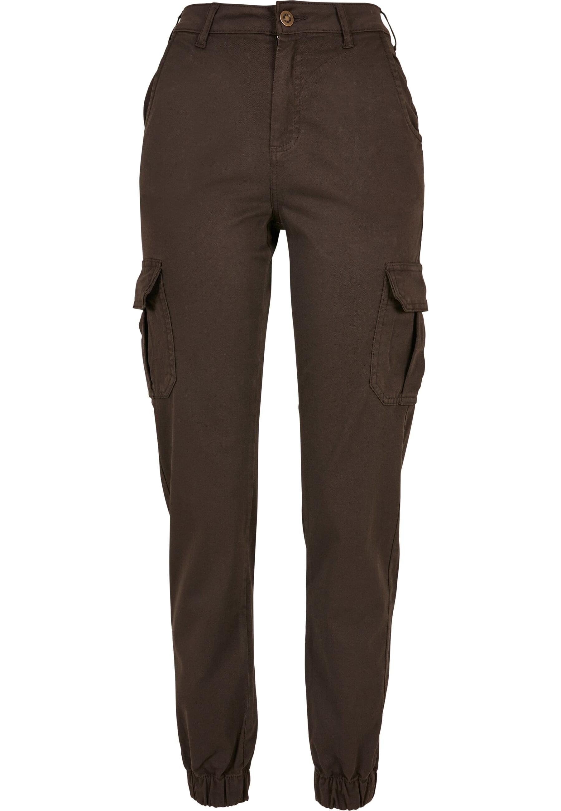 URBAN CLASSICS Cargohose "Urban Classics Damen Ladies High Waist Cargo Pants", (1 tlg.)