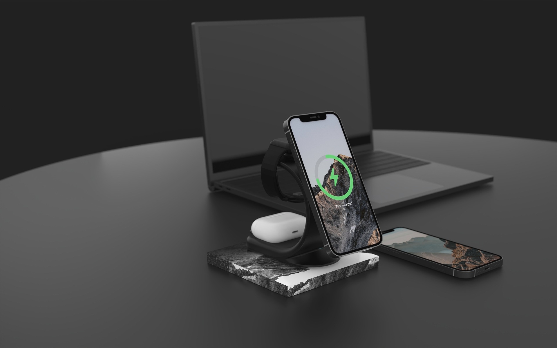 Vinnic Wireless Charger »CHOMO 3-in-1 Magnetic Wireless Charging Dock«