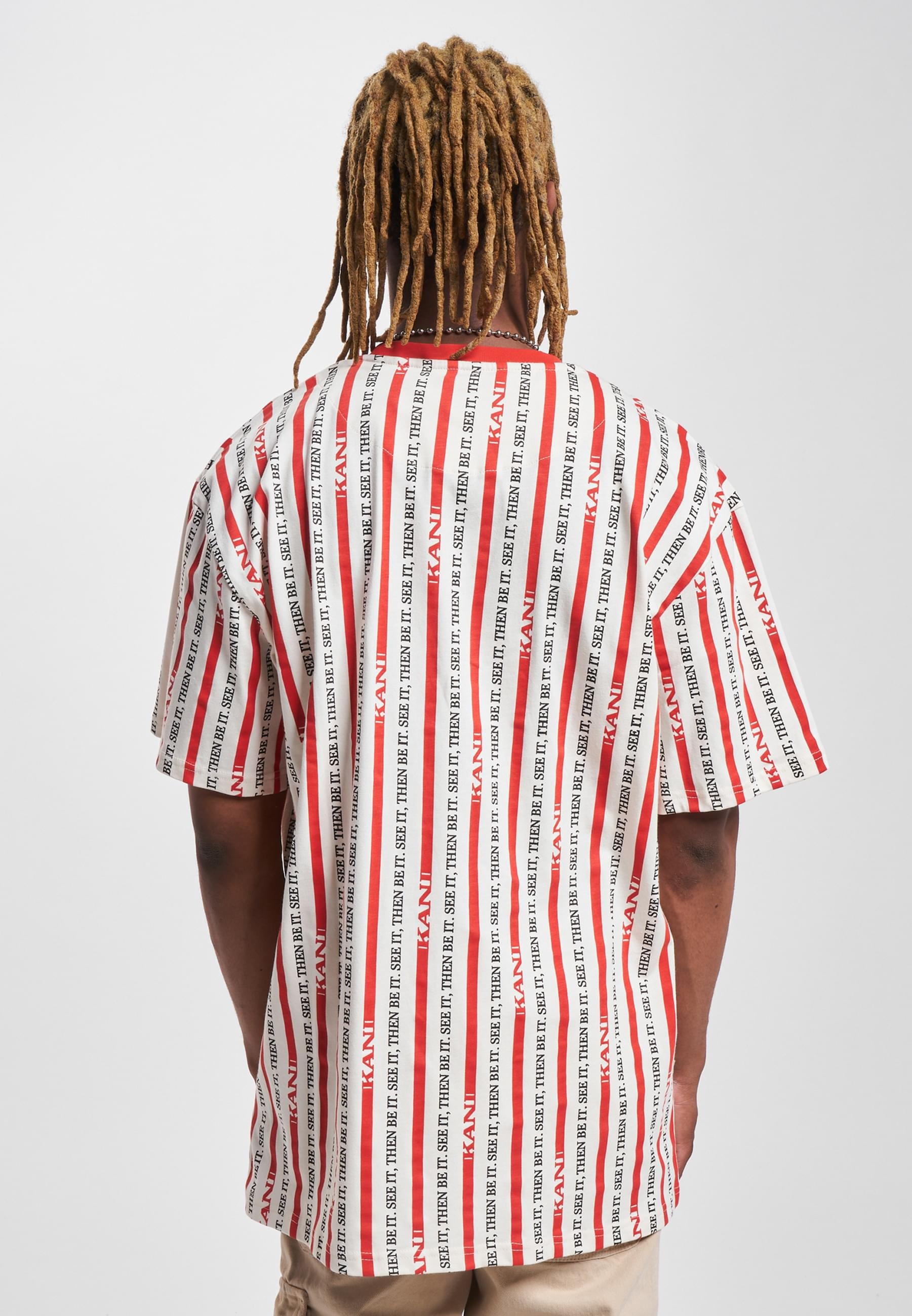 Karl Kani T-Shirt »Karl Kani Herren KM232-034-2 KK Small Signature Logo Stripe Tee«, (1 tlg.)