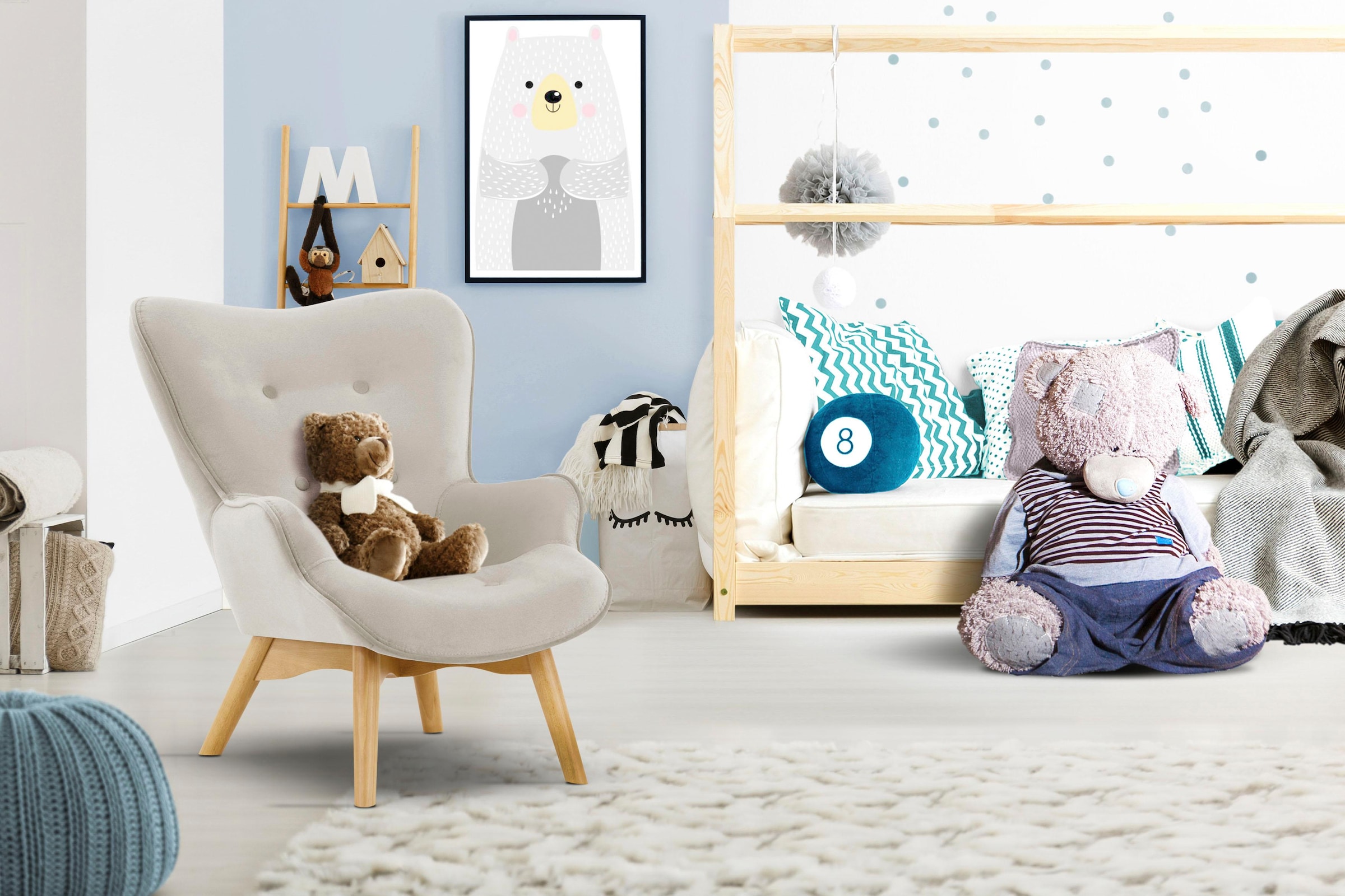 Home affaire Sessel "Duca Mini" in kleiner Ausführung für Kinder günstig online kaufen