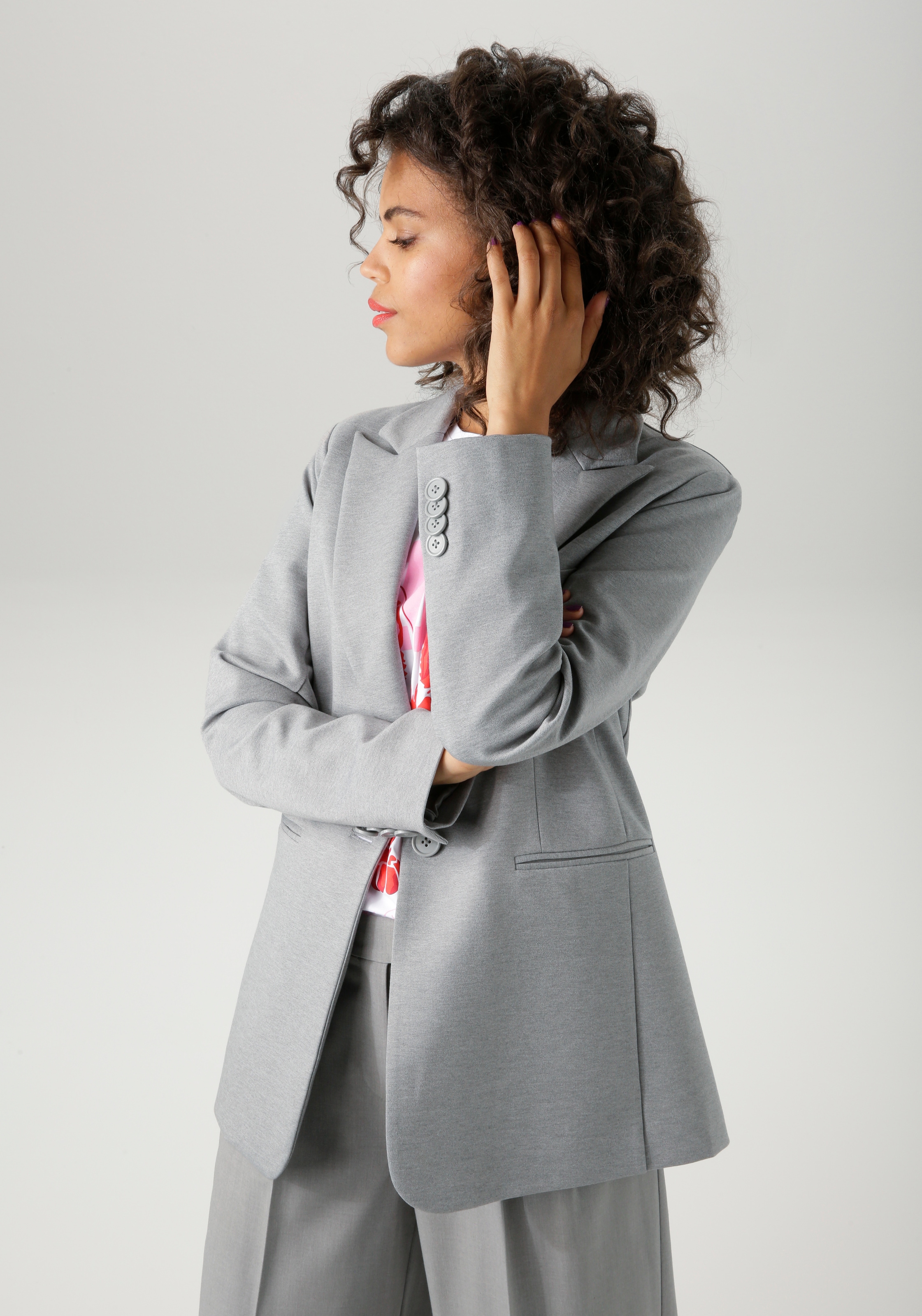 Aniston CASUAL Longblazer, mit Reverskragen - NEUE KOLLEKTION