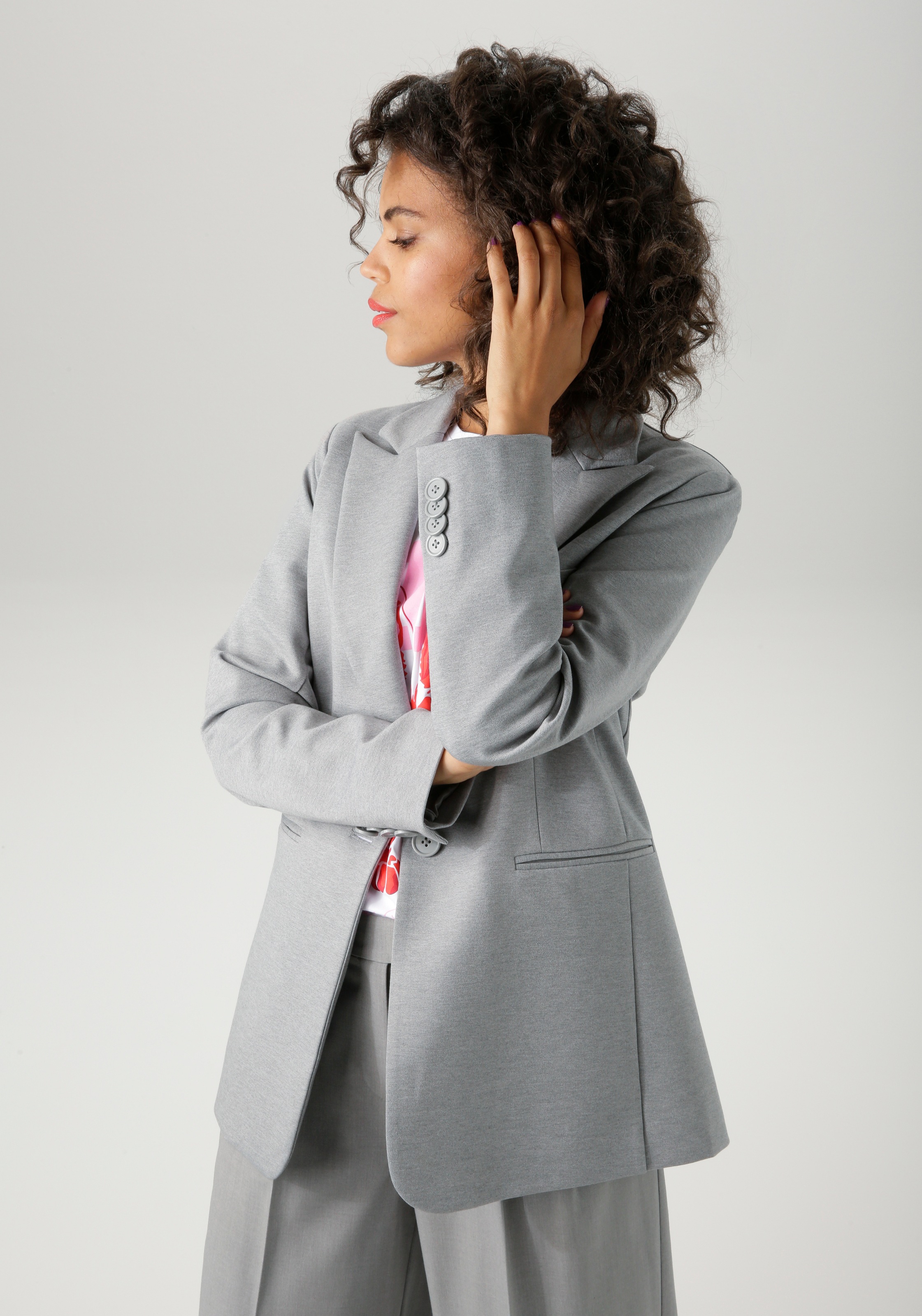 Aniston CASUAL Longblazer, mit Reverskragen - NEUE KOLLEKTION günstig online kaufen