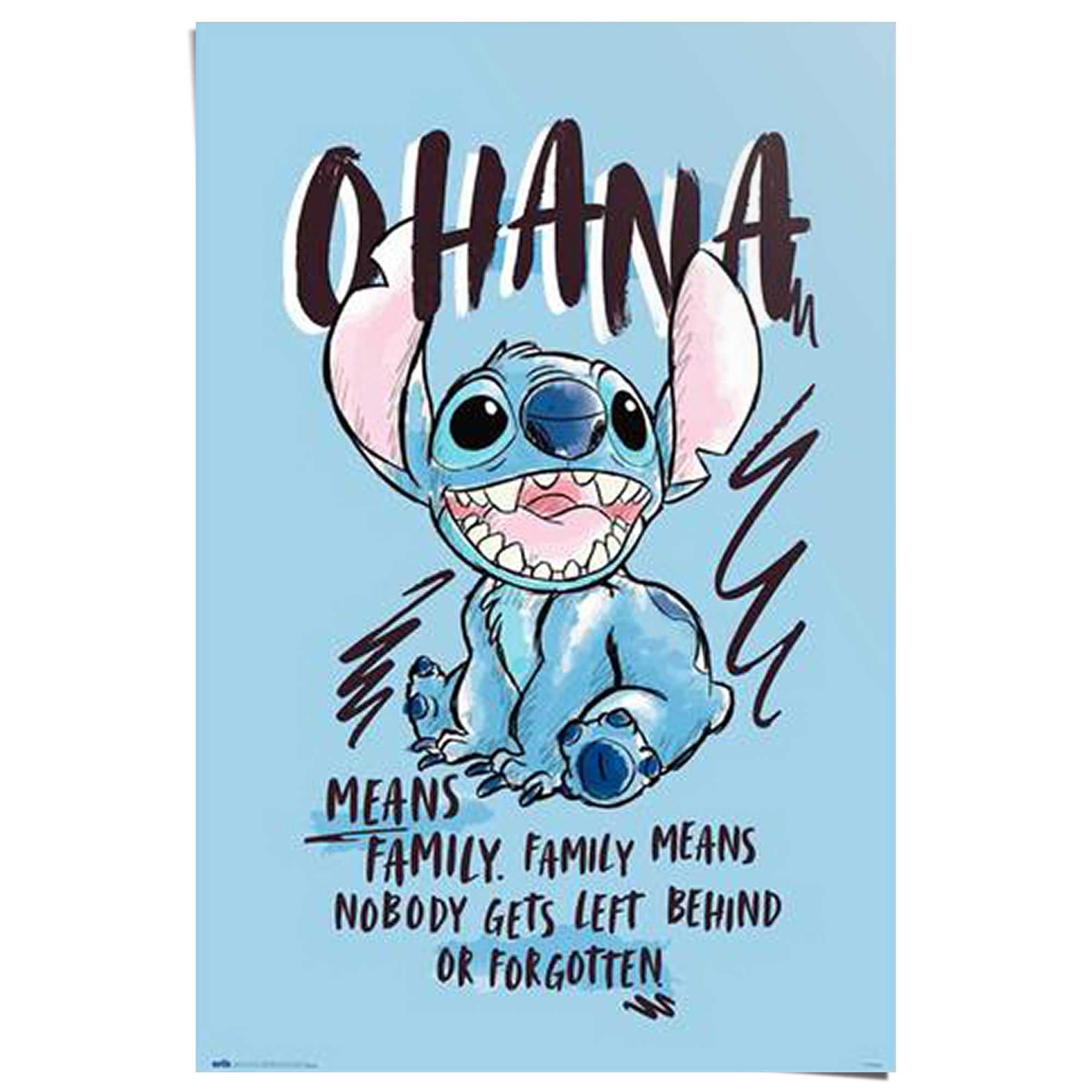 Reinders Poster "Disney Stitch Ohana" günstig online kaufen