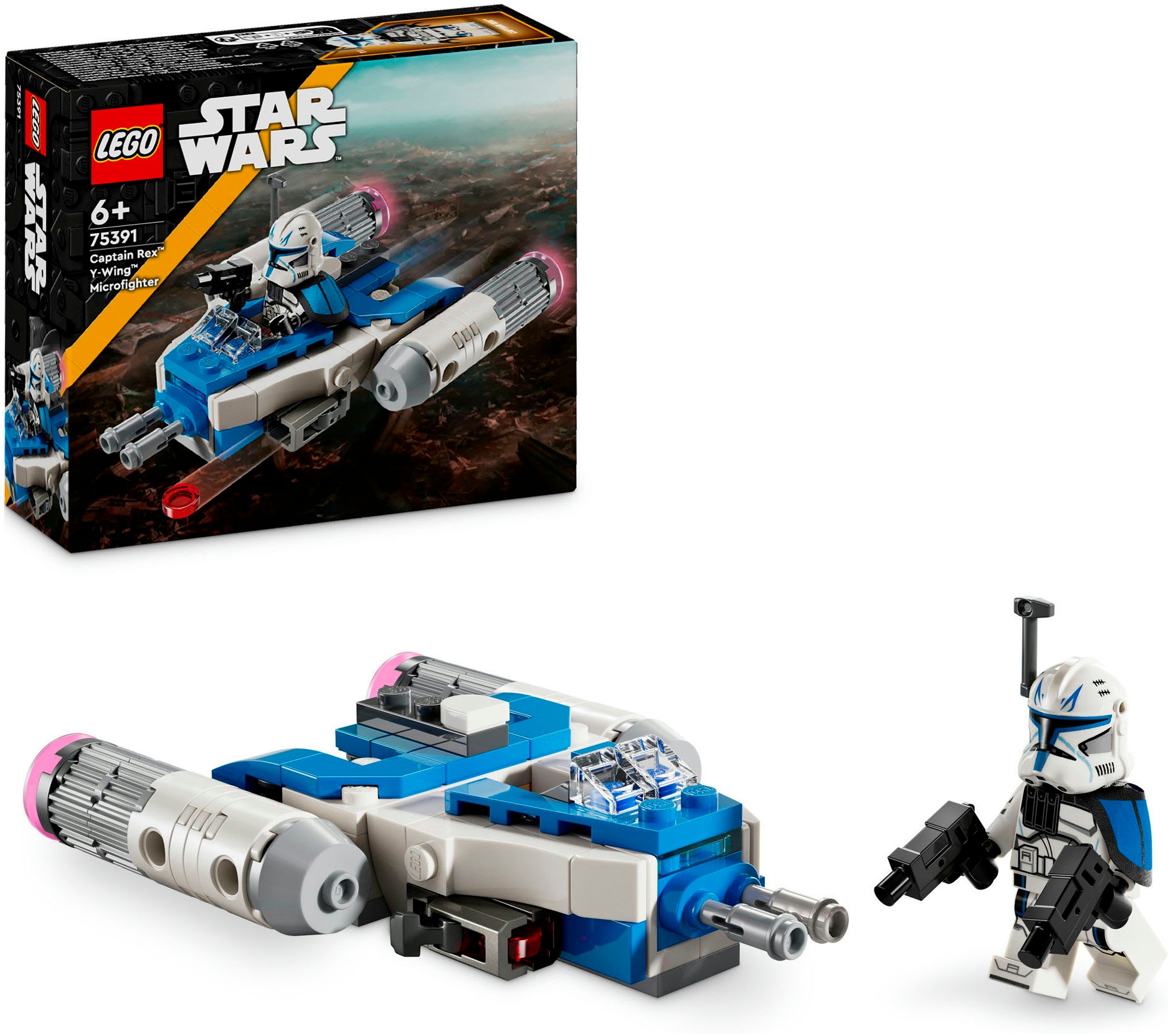 Konstruktionsspielsteine »Captain Rex™ Y-Wing™ Microfighter (75391), LEGO Star Wars™«,...