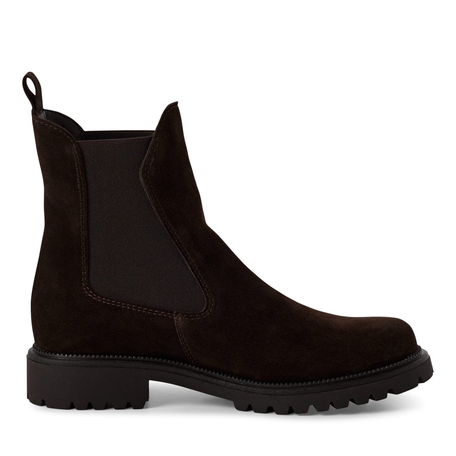 Tamaris Chelseaboots, Blockabsatz, Businessschuh, Schlupfboots mit Stretcheinsätzen