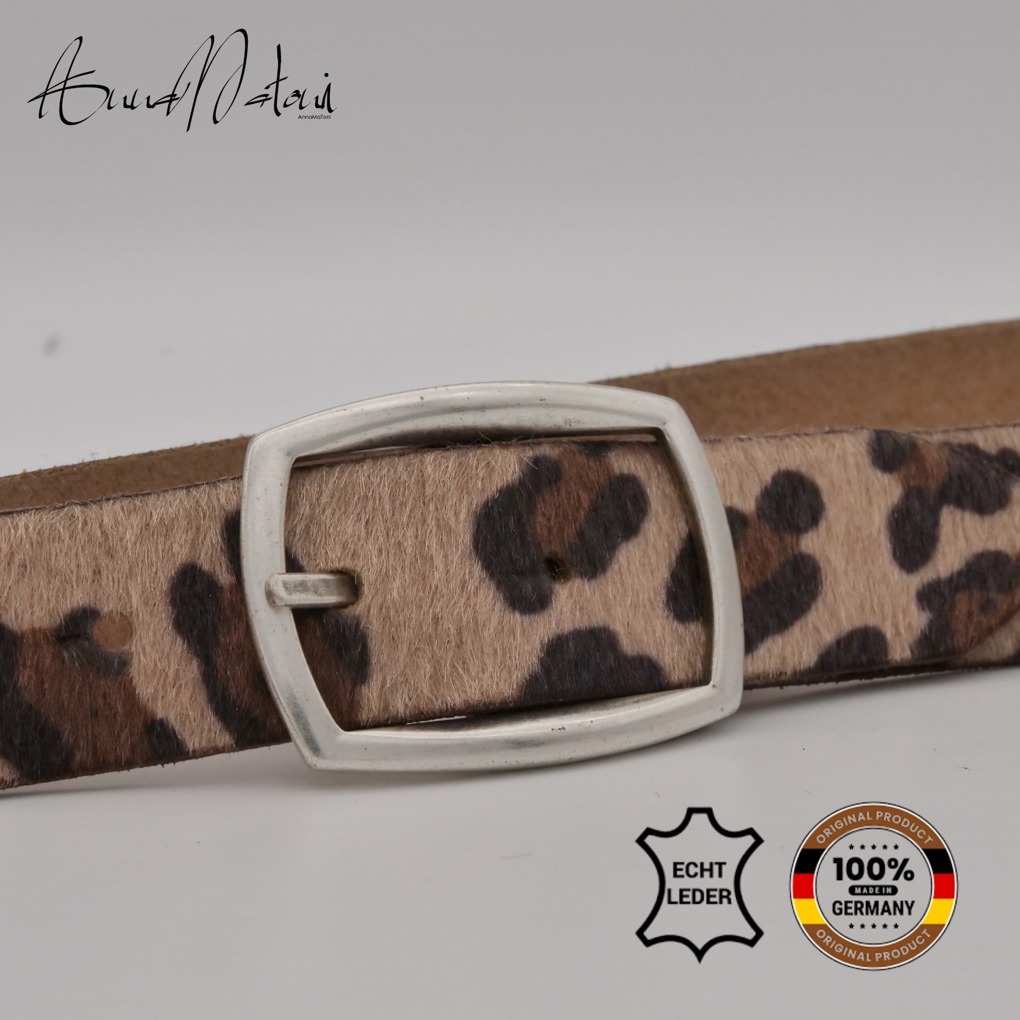 AnnaMatoni Ledergürtel "AnnaMatoni Damen Ledergürtel in hochwertigem Kunstf günstig online kaufen