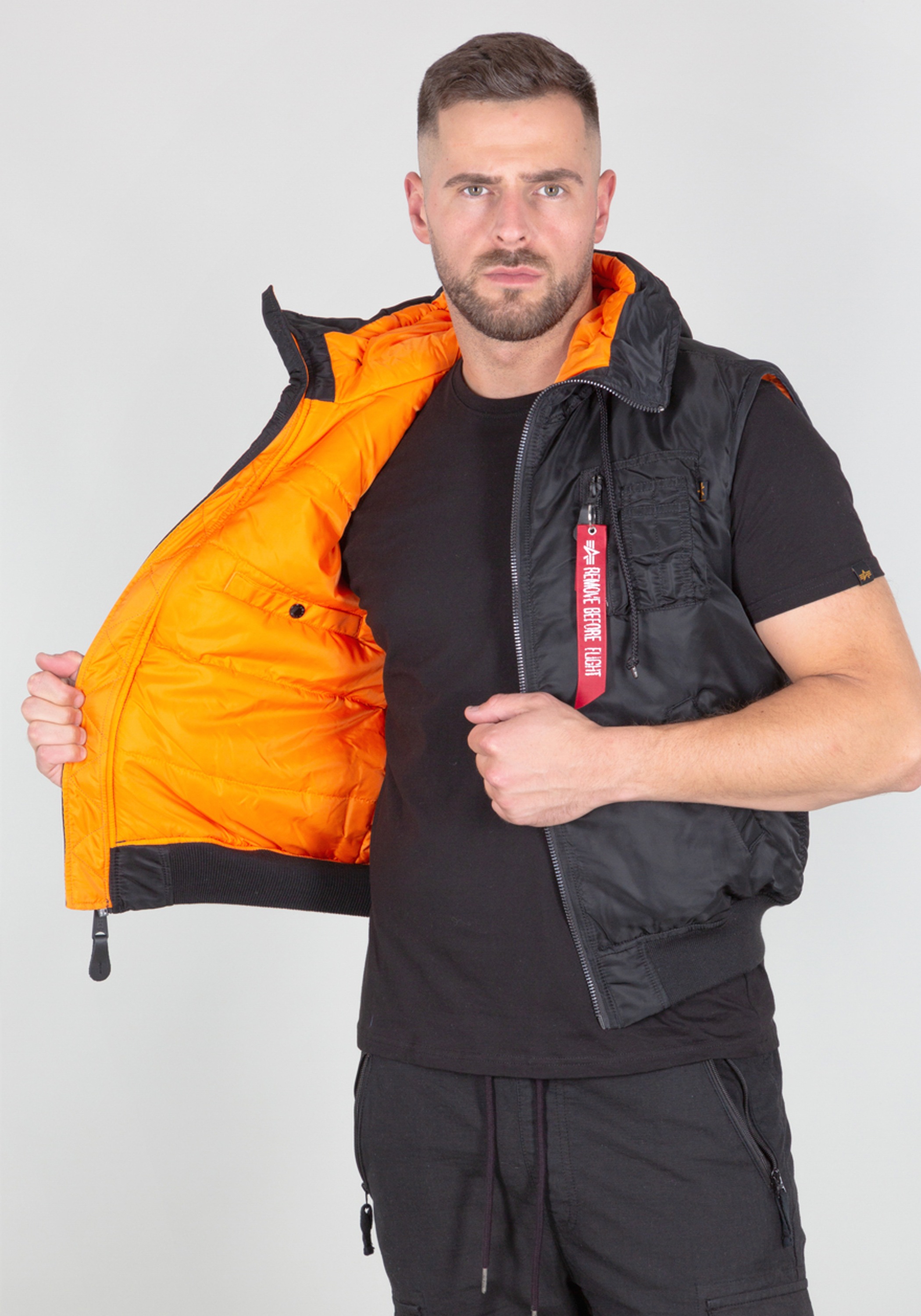 Alpha Industries Blouson »Alpha Industries Men - Vests Hooded MA-1 Vest«