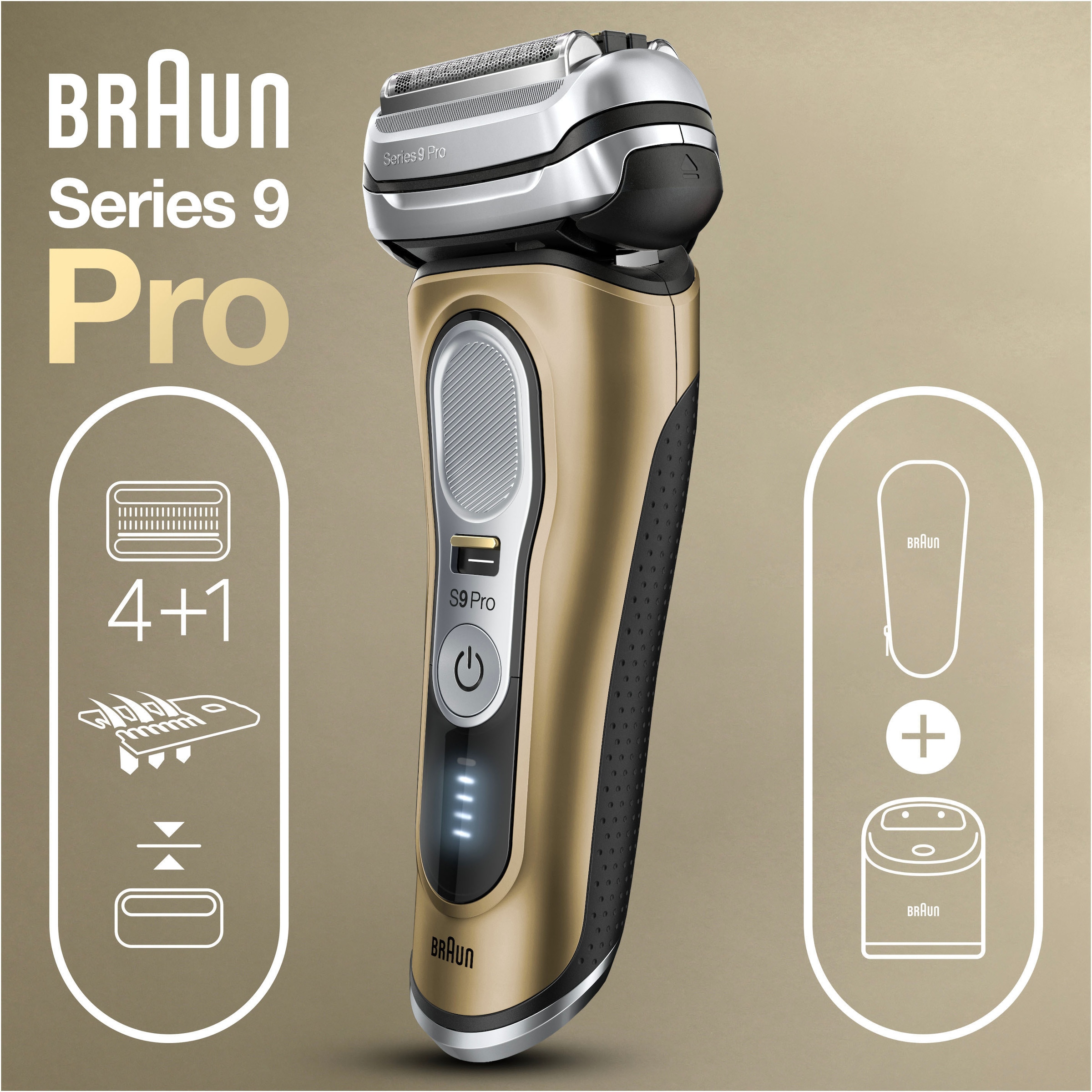 Braun Elektrorasierer »Series 9 Pro - 9469cc«, Reinigungsstation, 1 St.  Aufsätze | BAUR