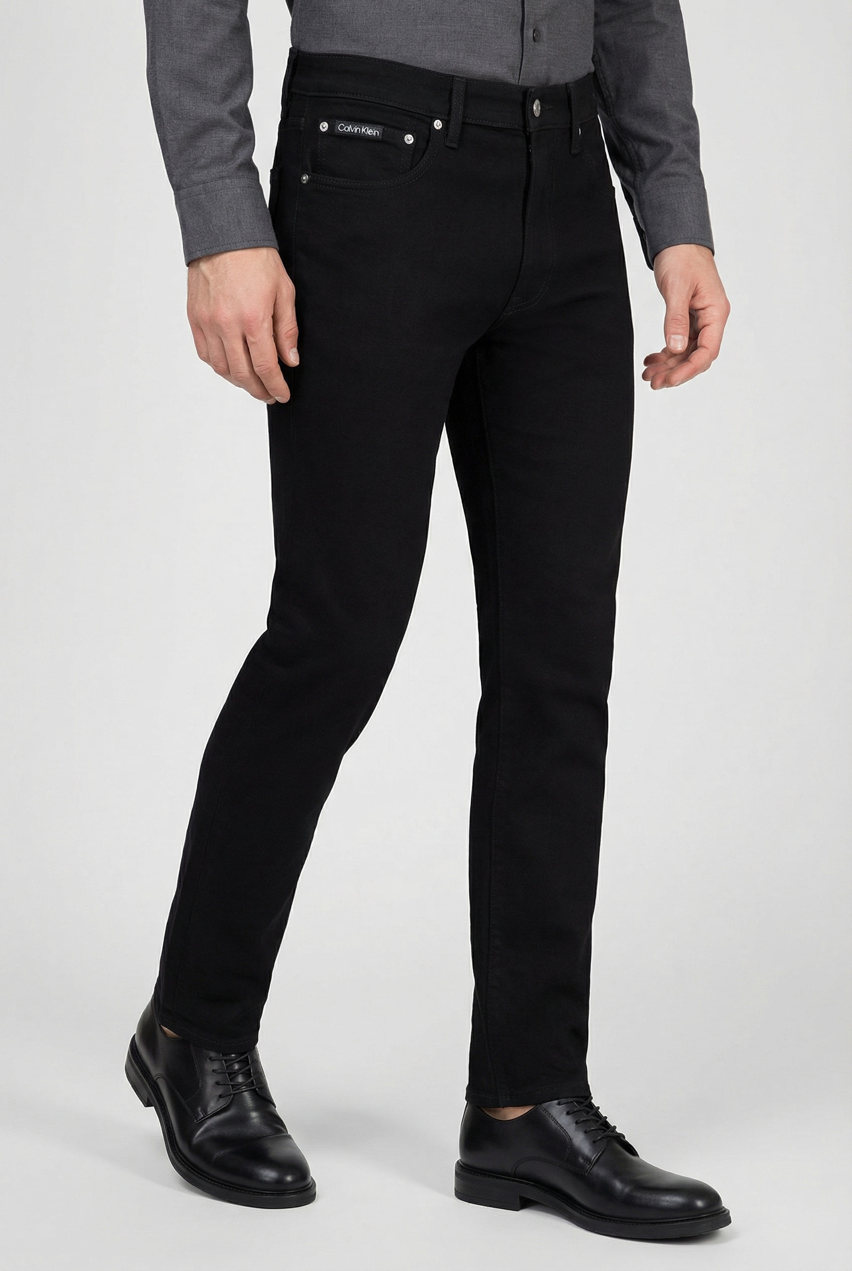 Calvin Klein Jeans Skinny-fit-Jeans "SKINNY" mit Leder-Badge