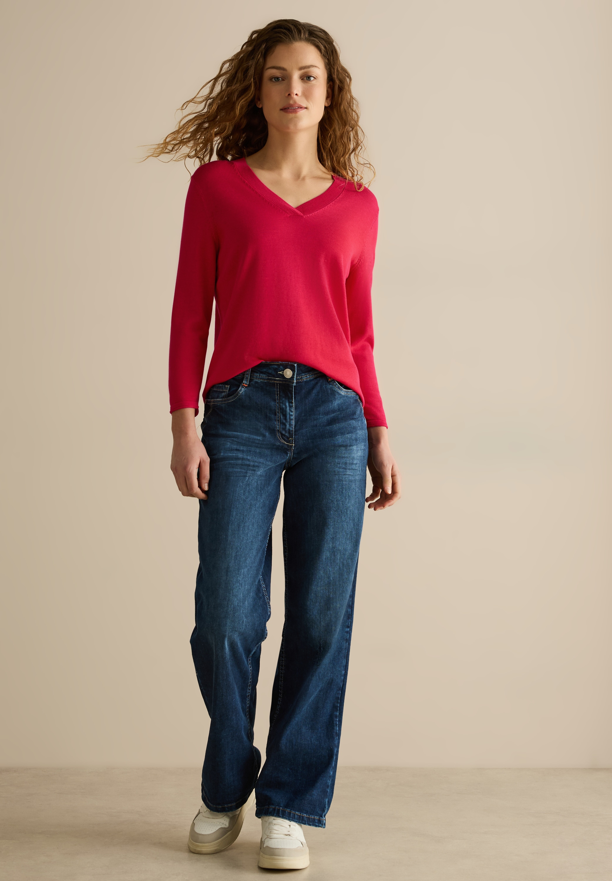 Cecil Strickpullover, mit 3/4 Ärmeln