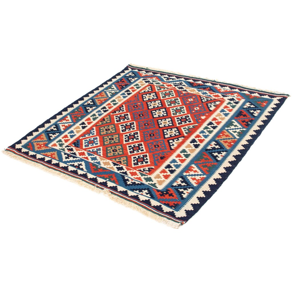 morgenland Wollteppich »Kelim - Oriental quadratisch - 103 x 100 cm - mehrfarbig«, quadratisch