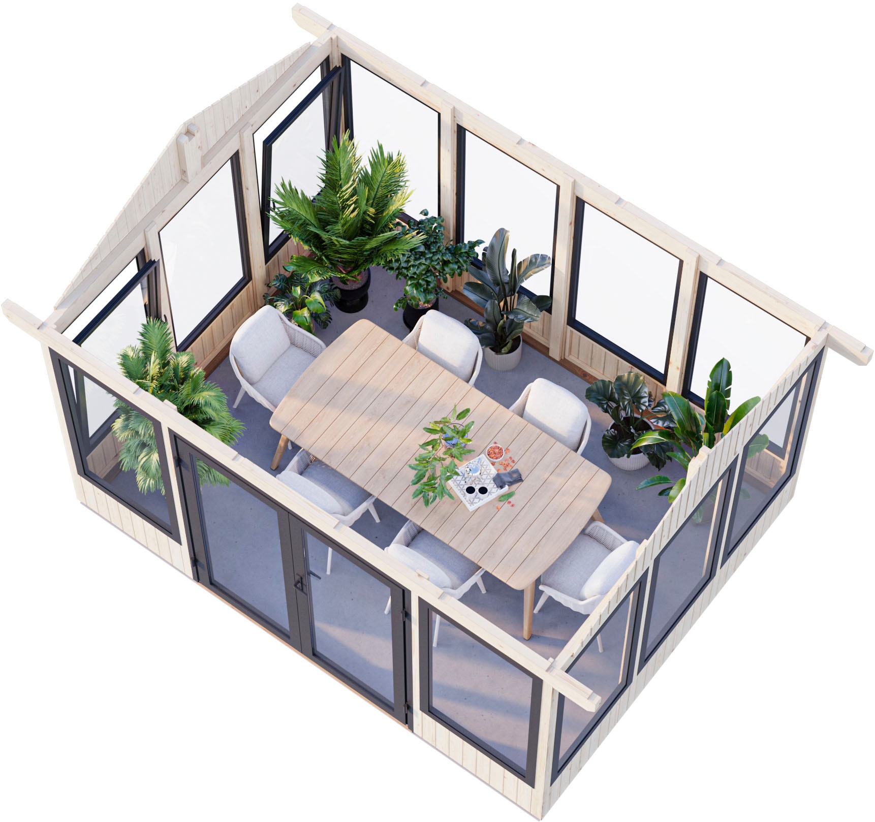 Palmako Holzpavillon »Isabella« BxTxH: 465x367x297 cm