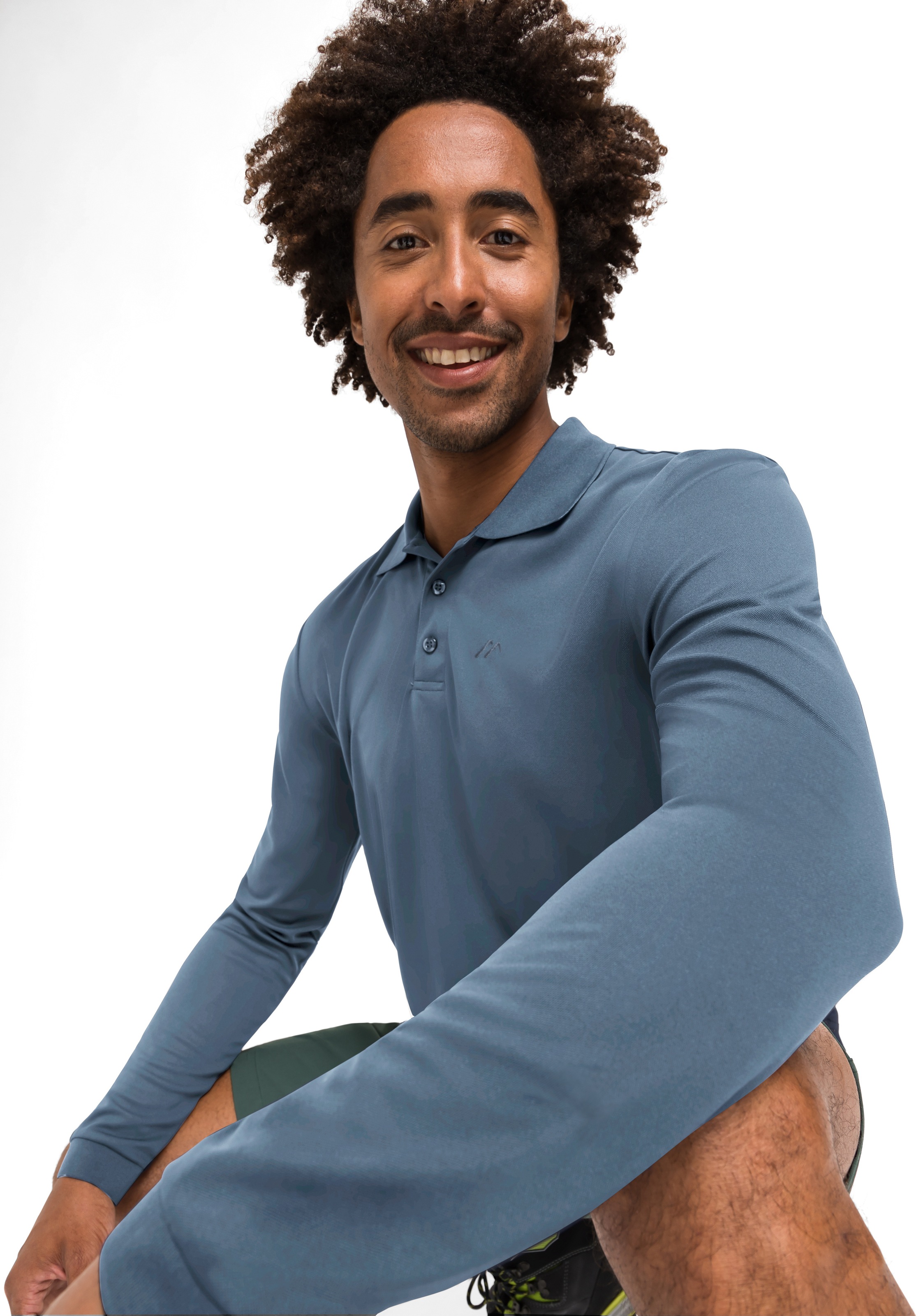 Maier Sports Poloshirt "Ulrich L/S" Herren Funktionsshirt, langarm Freizeit günstig online kaufen