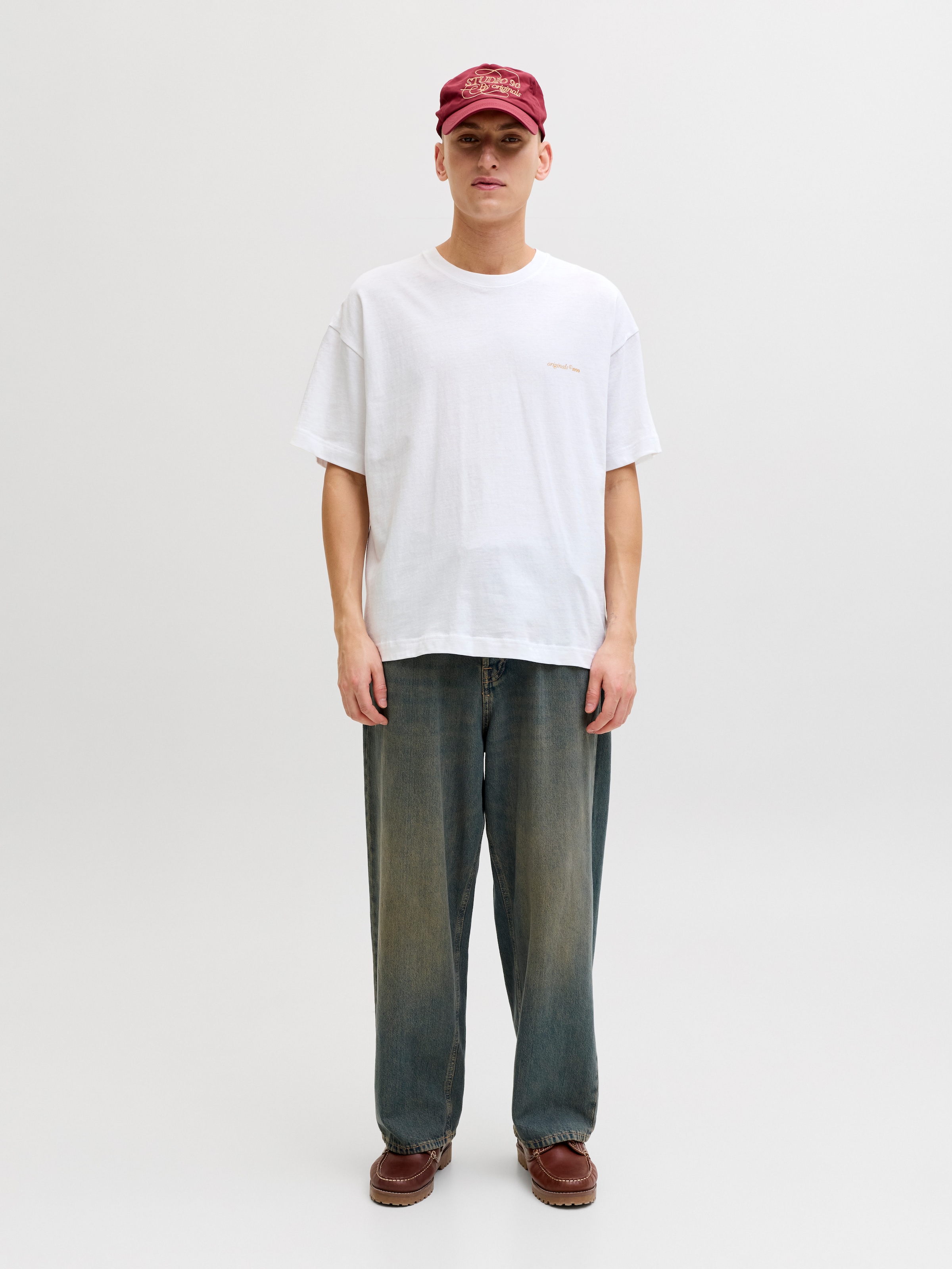 Jack & Jones T-Shirt »JORMONTAUK BACK GRAPHIC TEE SSCN EA26 SN« Baumwolle, locker geschnitten