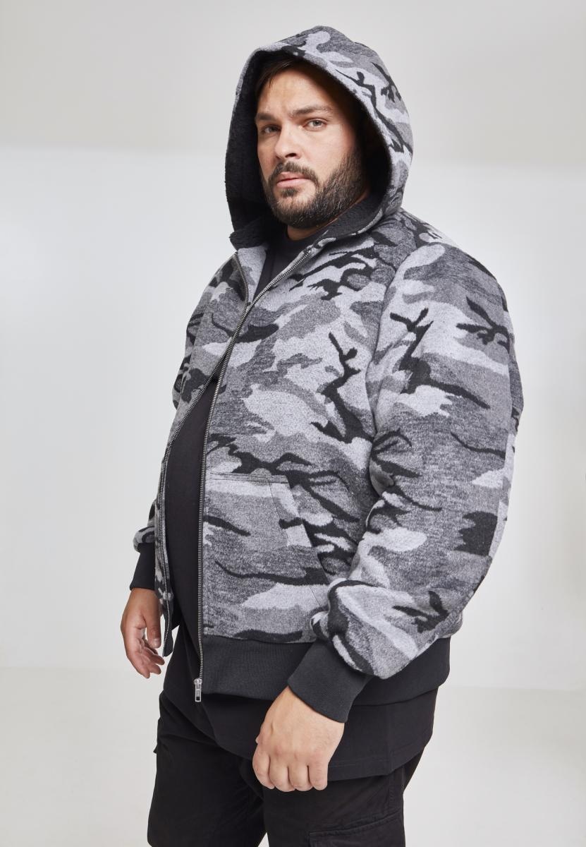 URBAN CLASSICS Winterjacke »Herren Camo Zip Jacket«, (1 St.), mit Kapuze ▷  kaufen | BAUR