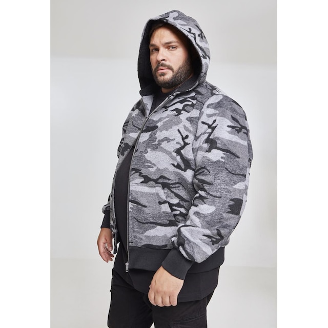 URBAN CLASSICS Winterjacke »Herren Camo Zip Jacket«, (1 St.), mit Kapuze ▷  kaufen | BAUR