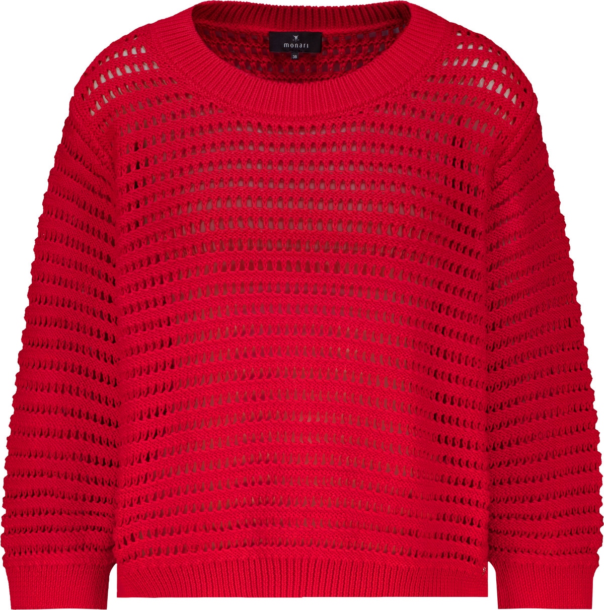 Monari Ajourpullover »Pullover Basic  Ajour« Regular fit mit Ajour-Strick