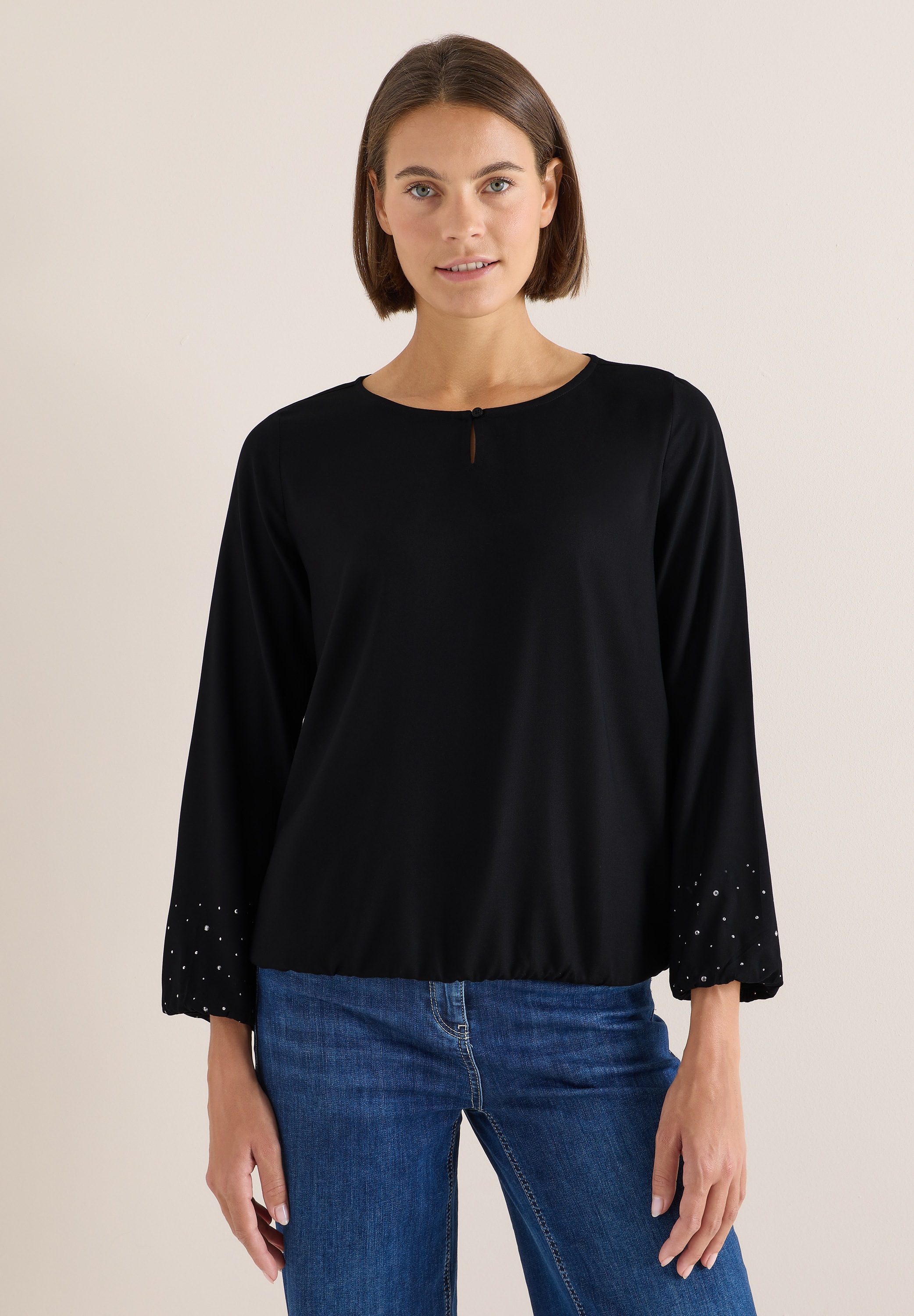 Cecil Langarmbluse aus softer Viskose günstig online kaufen