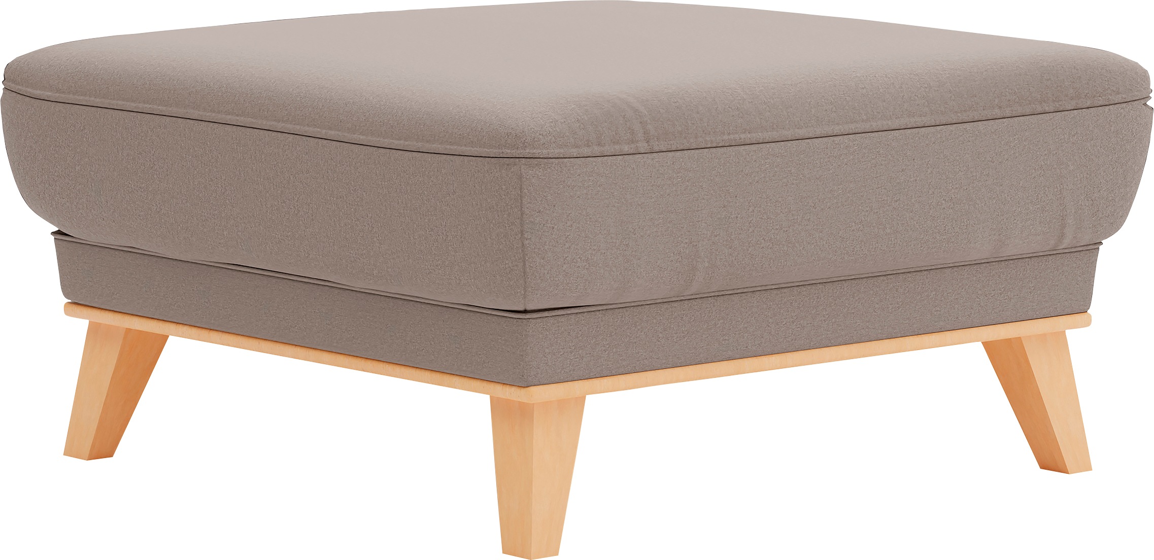 sit&more Polsterhocker »Lavida«, Mit elegantem Holzrahmen