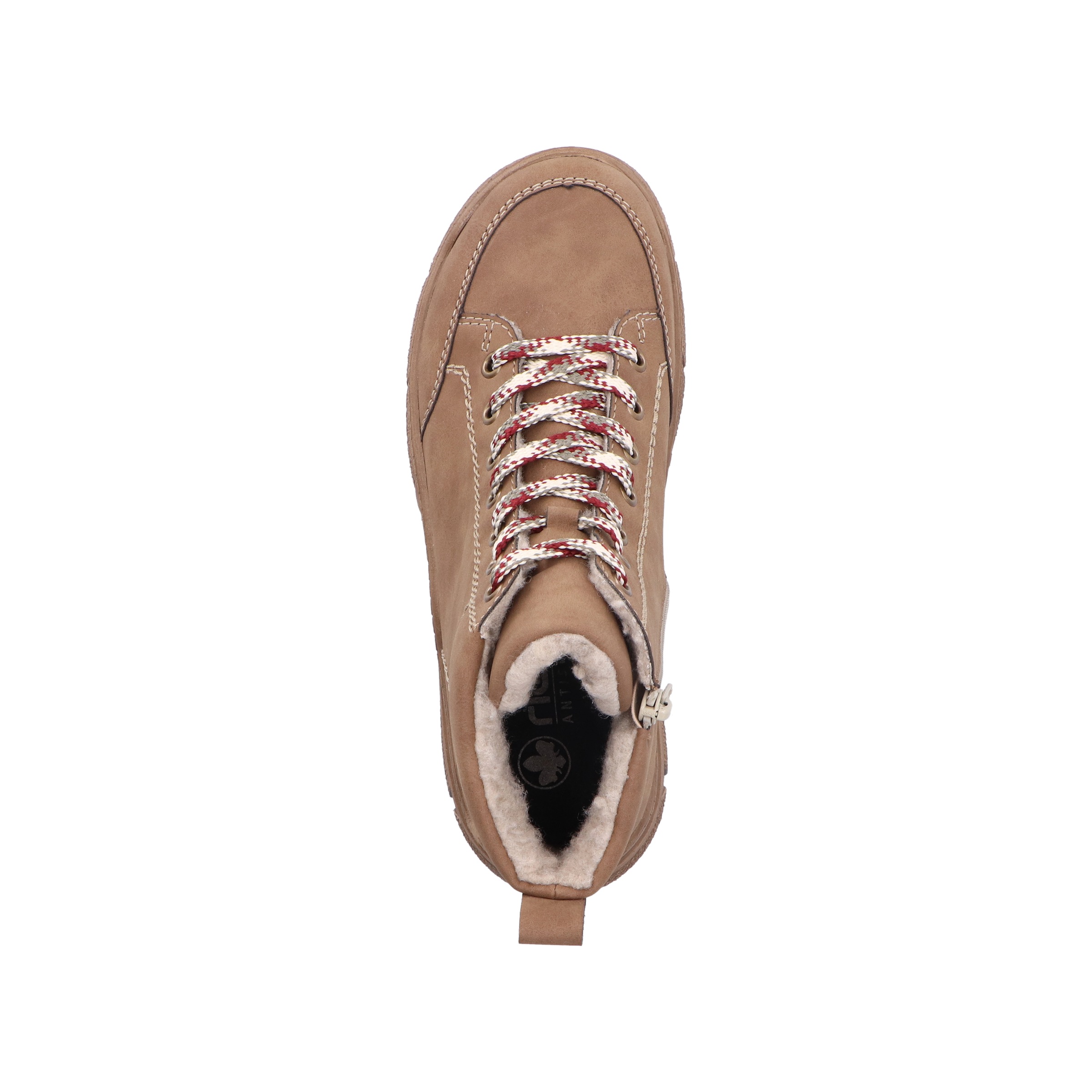 Rieker Winterboots  Schnürboots, Schnürstiefelette mit Warmfutter und Ziersteppung