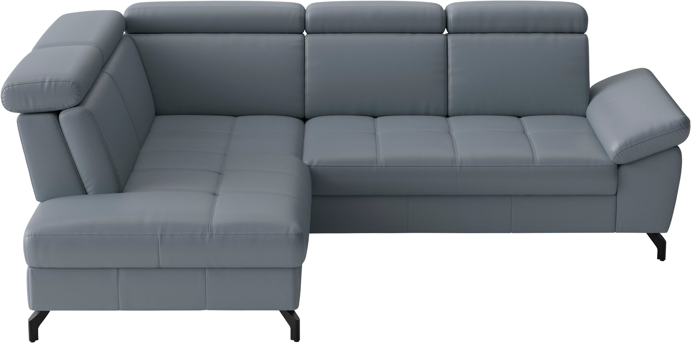 sit&more Ecksofa "Vanity L-Form, B: 254 cm, Leder" Inkl.Sitz-,Kopf-und Armteilverstellung
