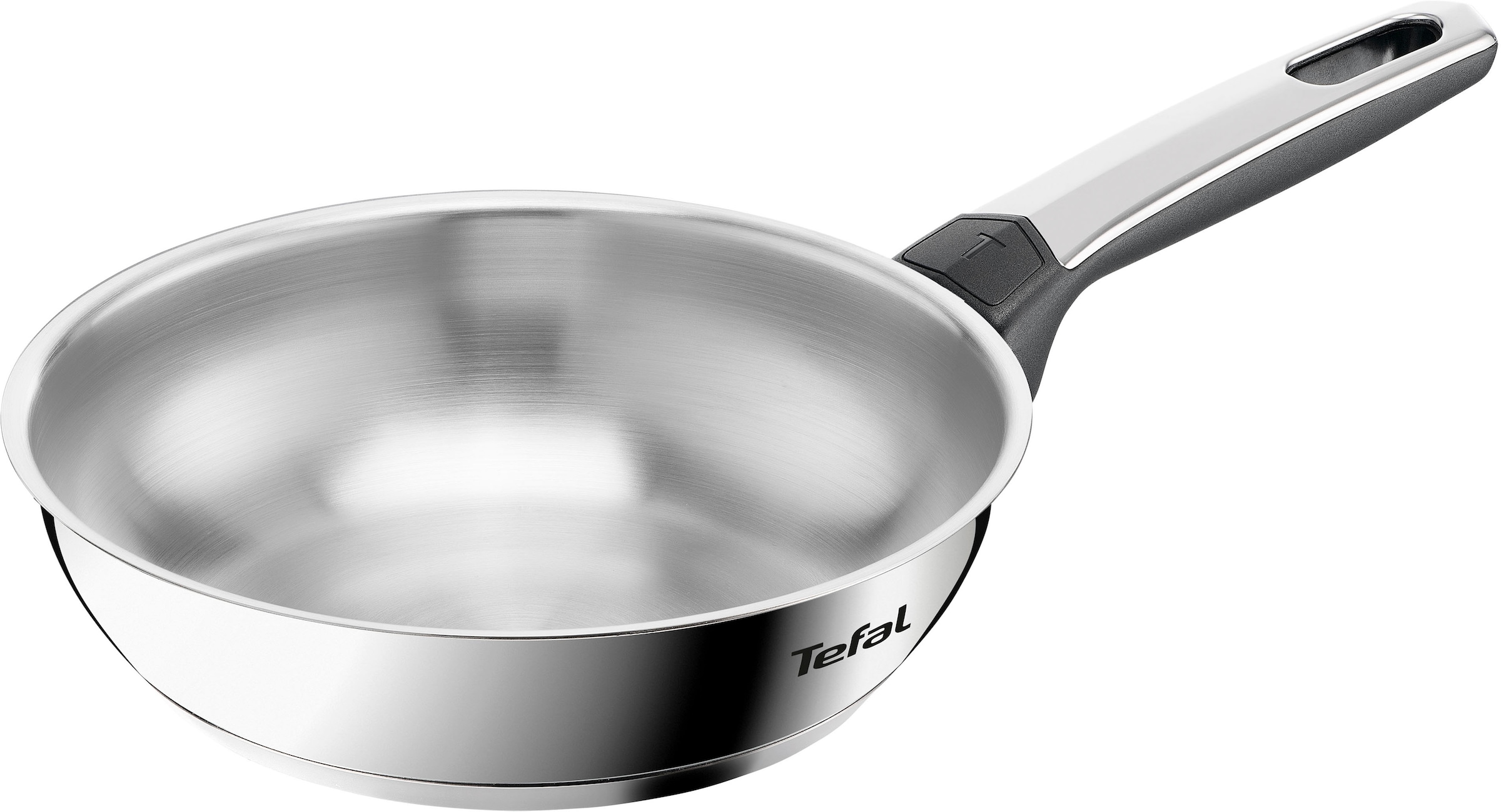 Tefal Bratpfanne "Emotion+" Edelstahl 1 tlg. Premium Edelstahl, Induktion, spülmaschinenfest, hochglanzpoliert