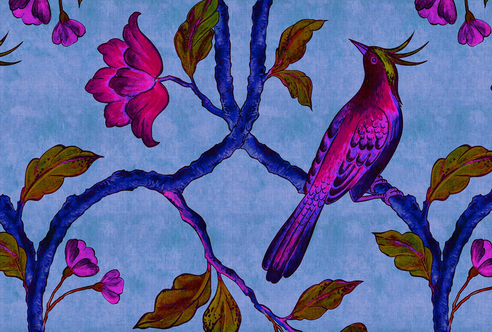 living walls Fototapete "Walls by Patel Bird Of Paradise 1" glatt Vlies, Wa günstig online kaufen