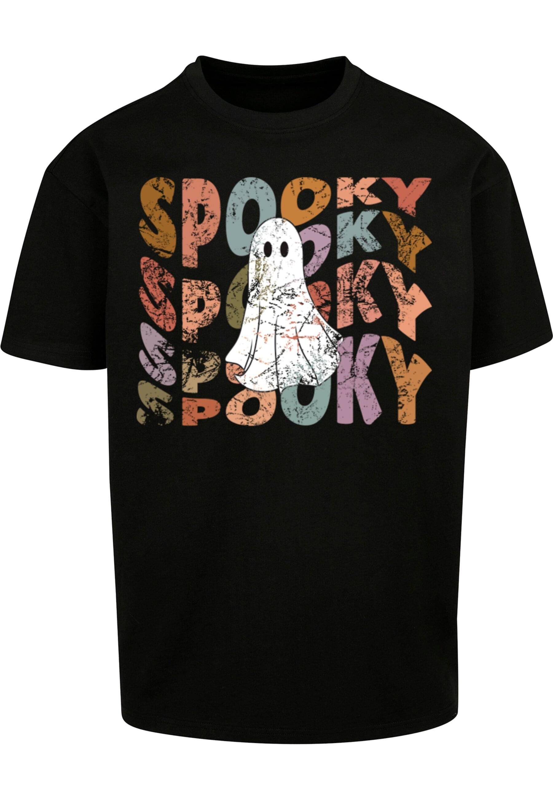 Merchcode T-Shirt "Merchcode Halloween - Spooky Ghost Tee" 1 Stk. tlg. günstig online kaufen