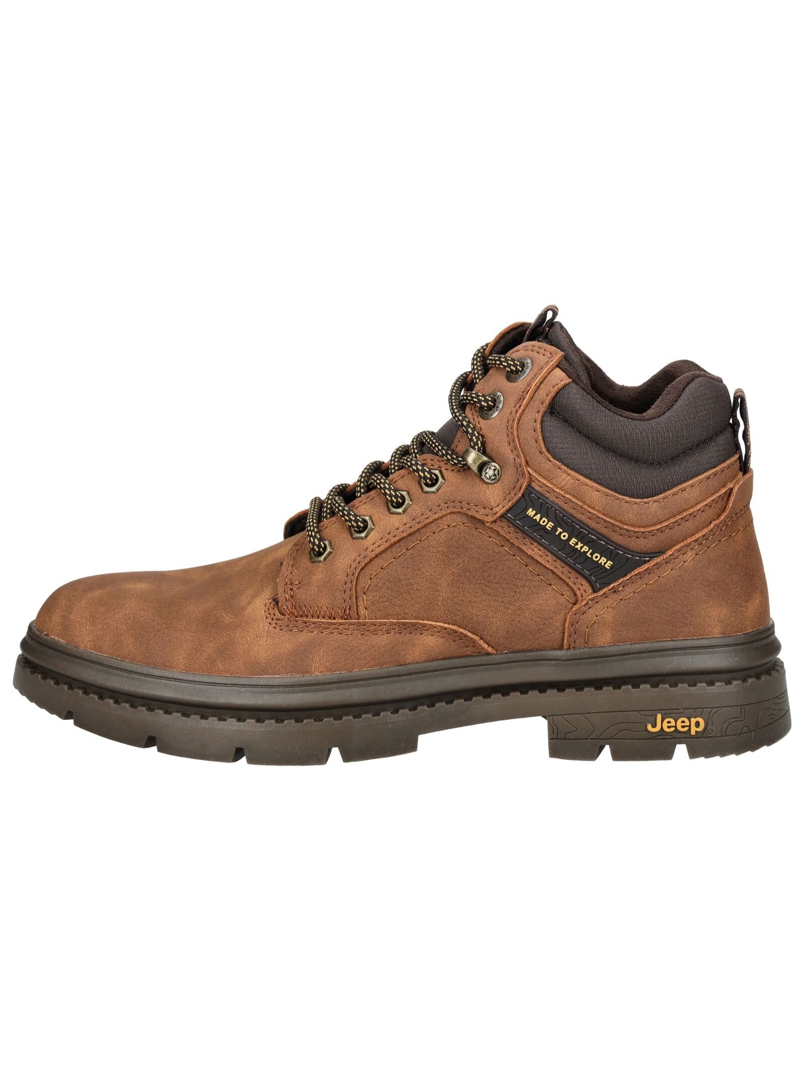 Jeep Schnürstiefelette »Jeep Stiefelette Lederimitat/Textil«