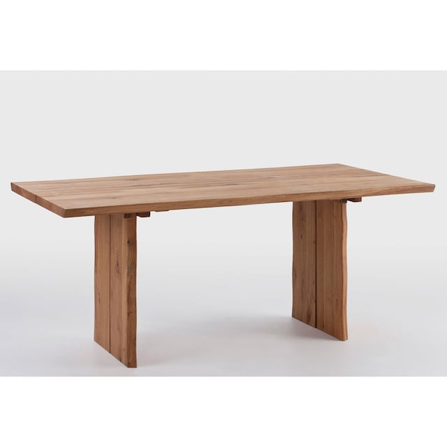 SCHÖSSWENDER Esstisch »Oviedo«, aus FSC®-zertifiziertes Massivholz mit  natürlich gewachsener Baumkante kaufen | BAUR