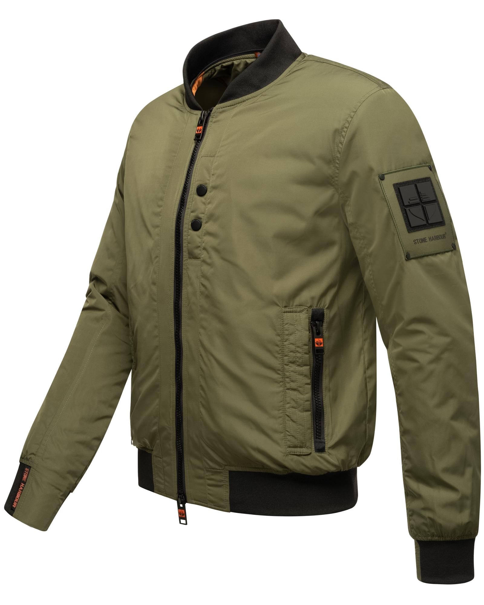 Stone Harbour Bomberjacke »Hoobo«, mit Kapuze, Stylische Herren Fliegerjacke mit abnehmbarer Innenjacke
