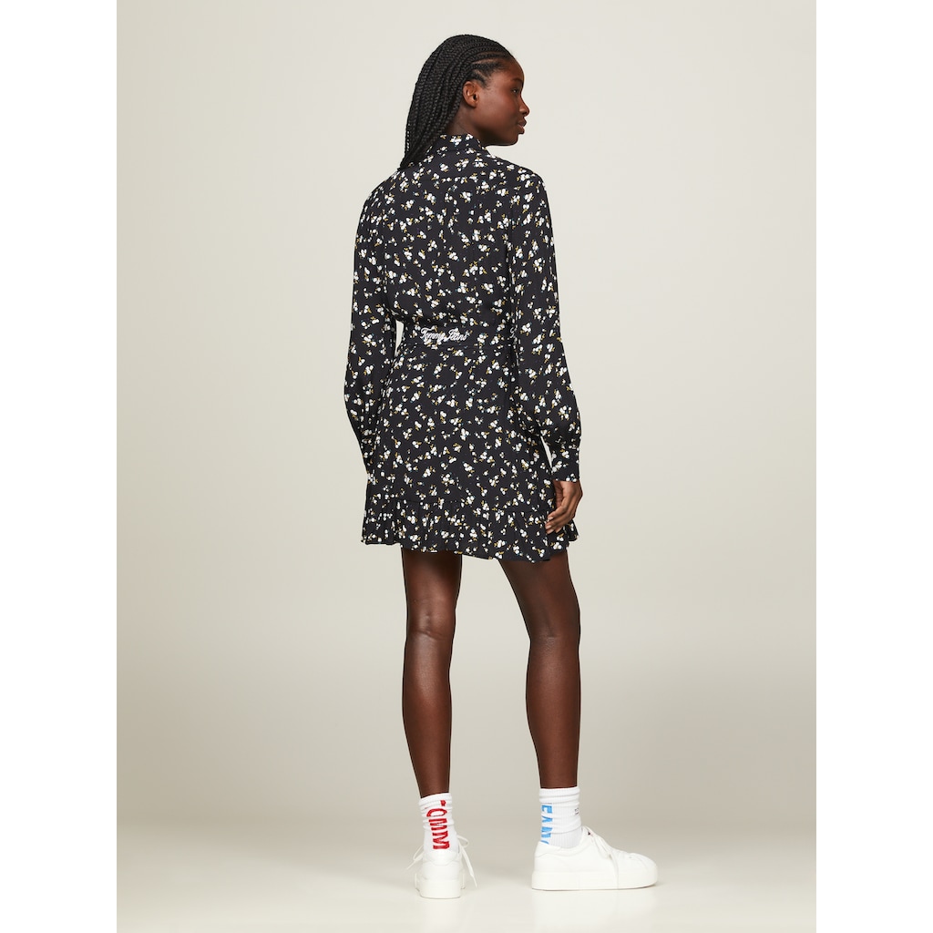 Tommy Jeans Shirtkleid »TJW MINI FLORAL BELTED DRESS EXT«, mit Tommy Jeans Logo Schriftzug